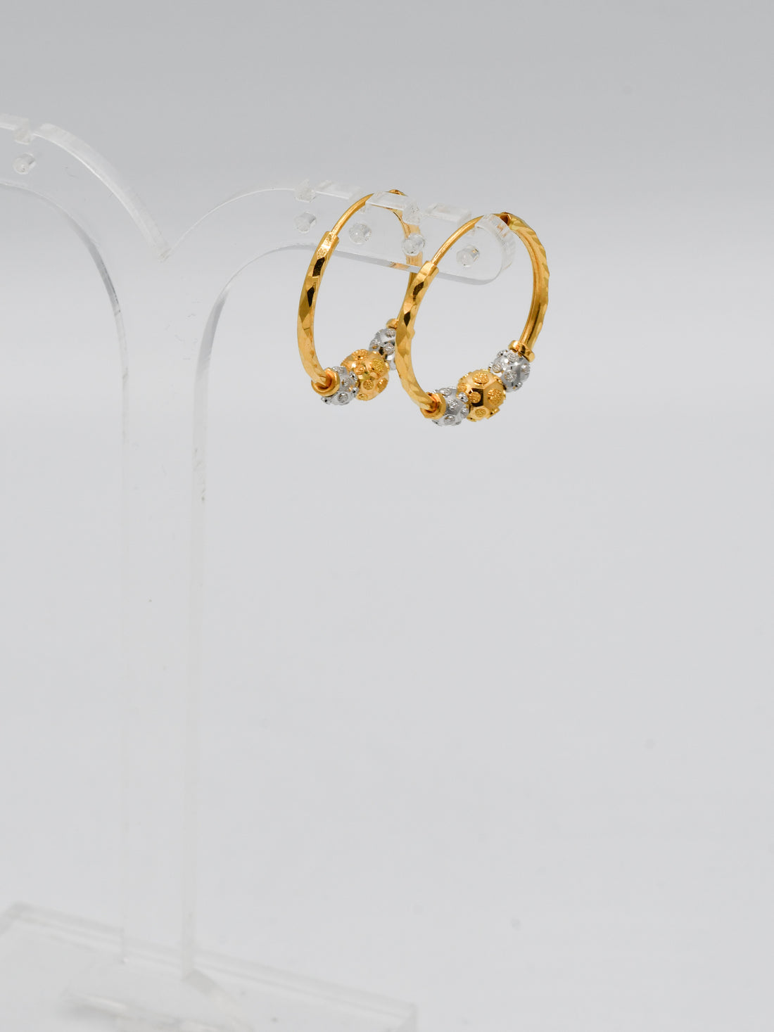 22Ct Gold Two Tone Ball Bali