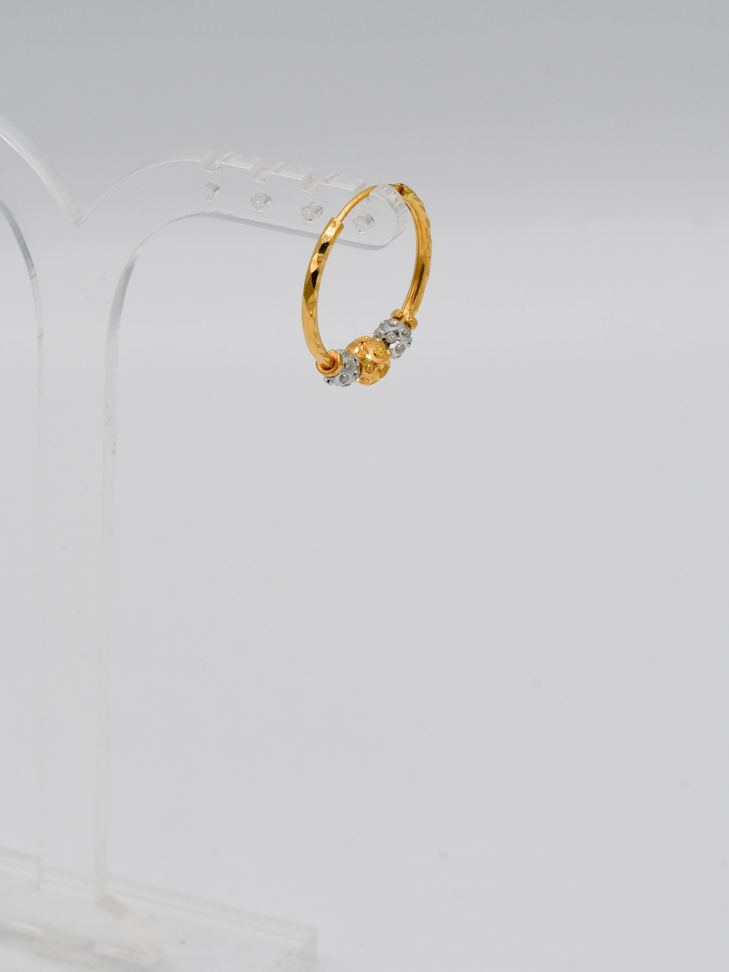 22Ct Gold Two Tone Ball Bali - Roop Darshan