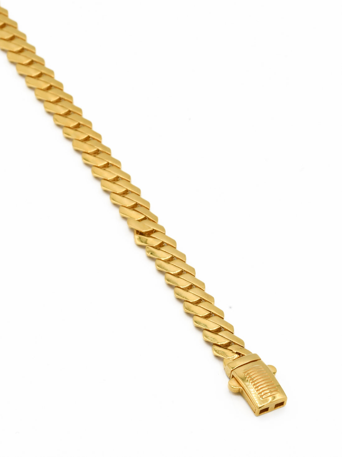 22ct Gold Hollow Mens Bracelet