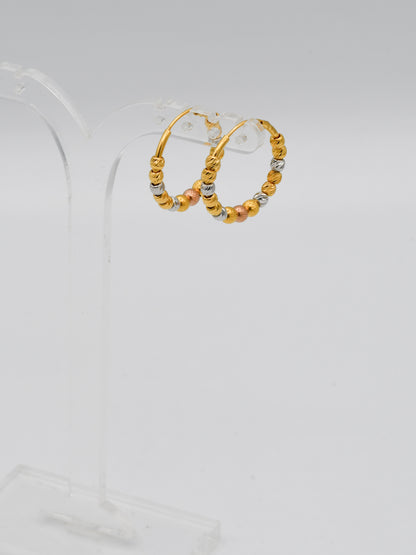 22Ct Gold Rose Gold Two Tone Ball Bali - Roop Darshan