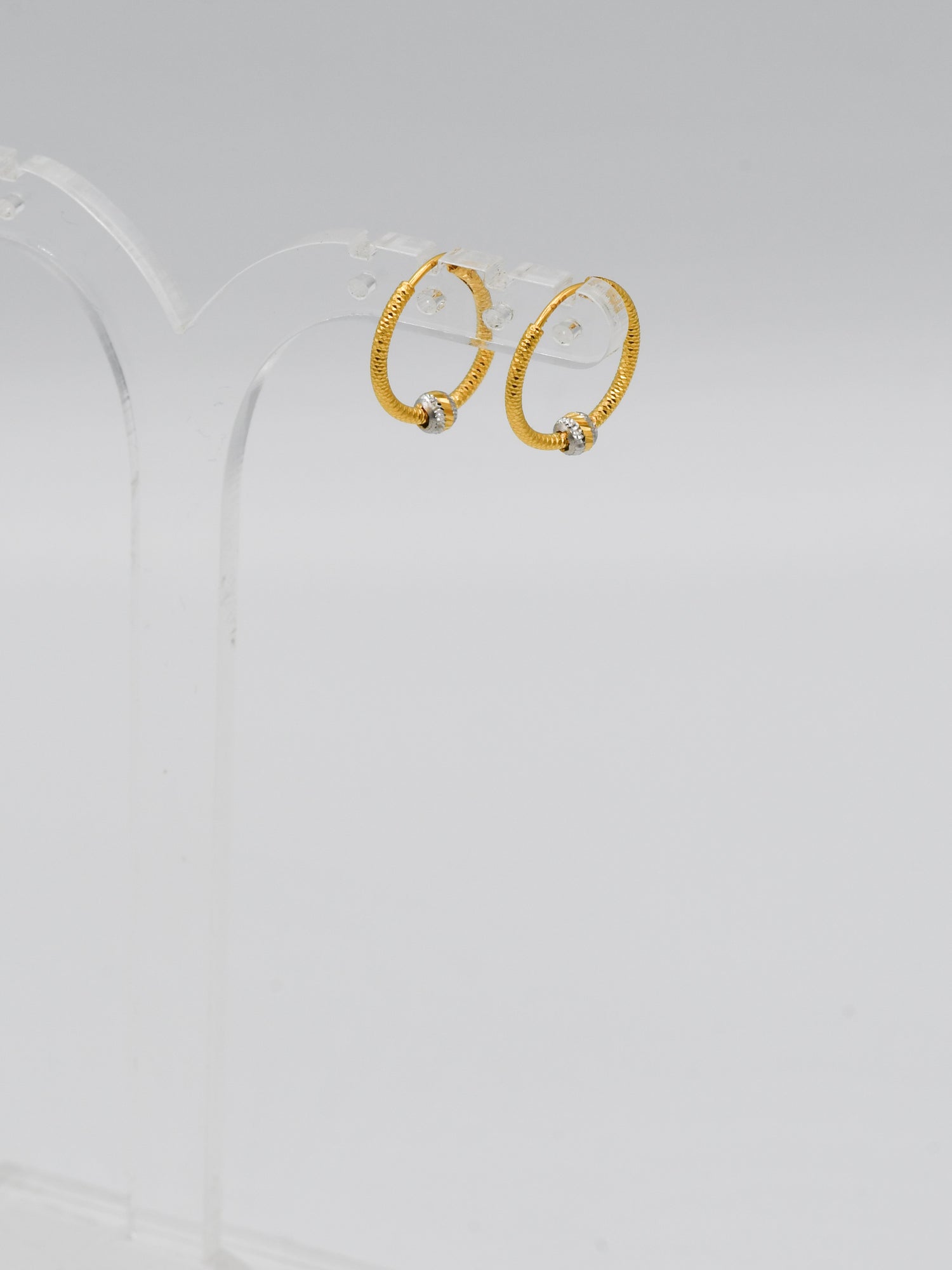 22Ct Gold Two Tone Ball Bali