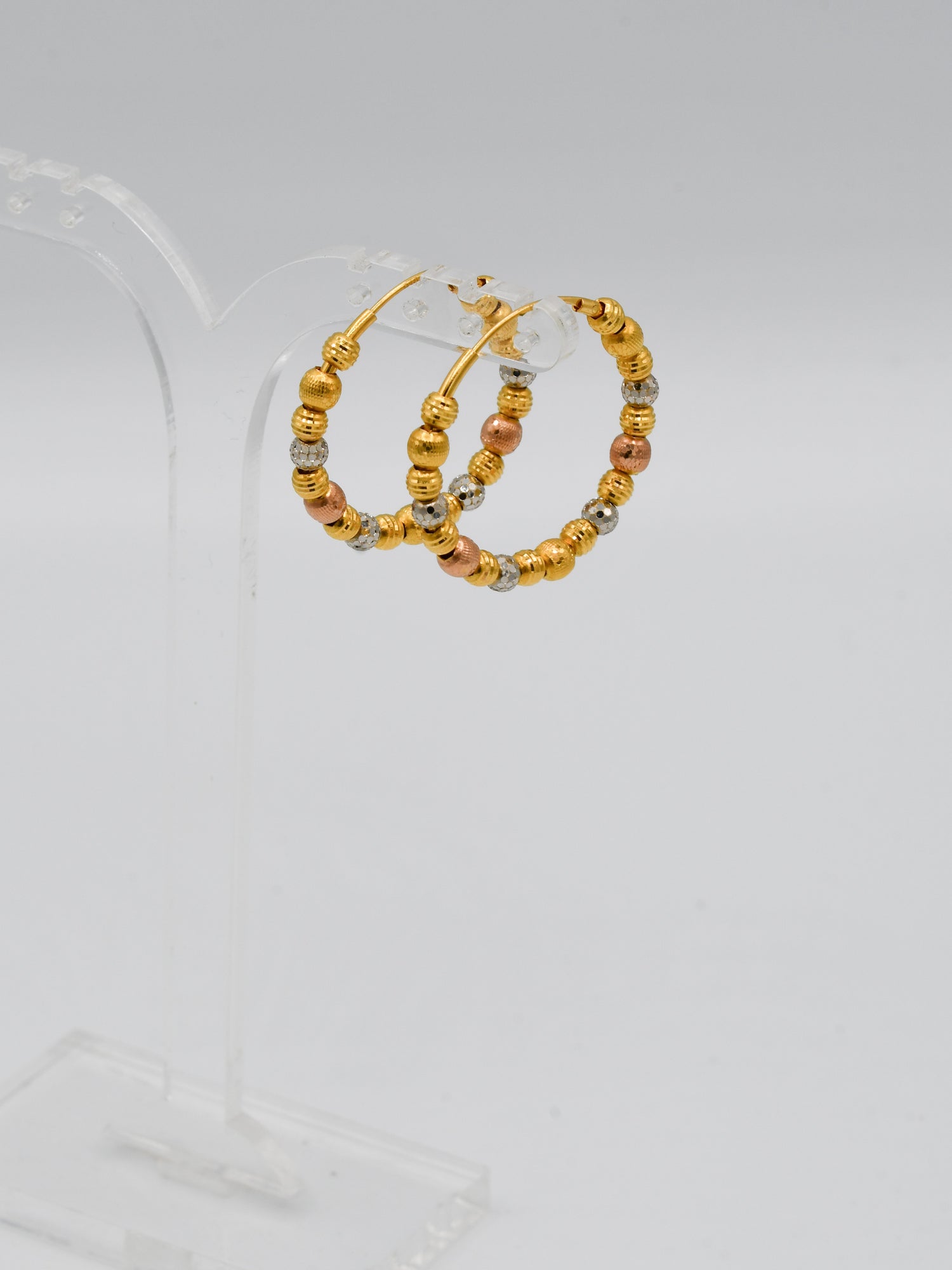 22Ct Gold Rose Gold Two Tone Ball Bali - Roop Darshan