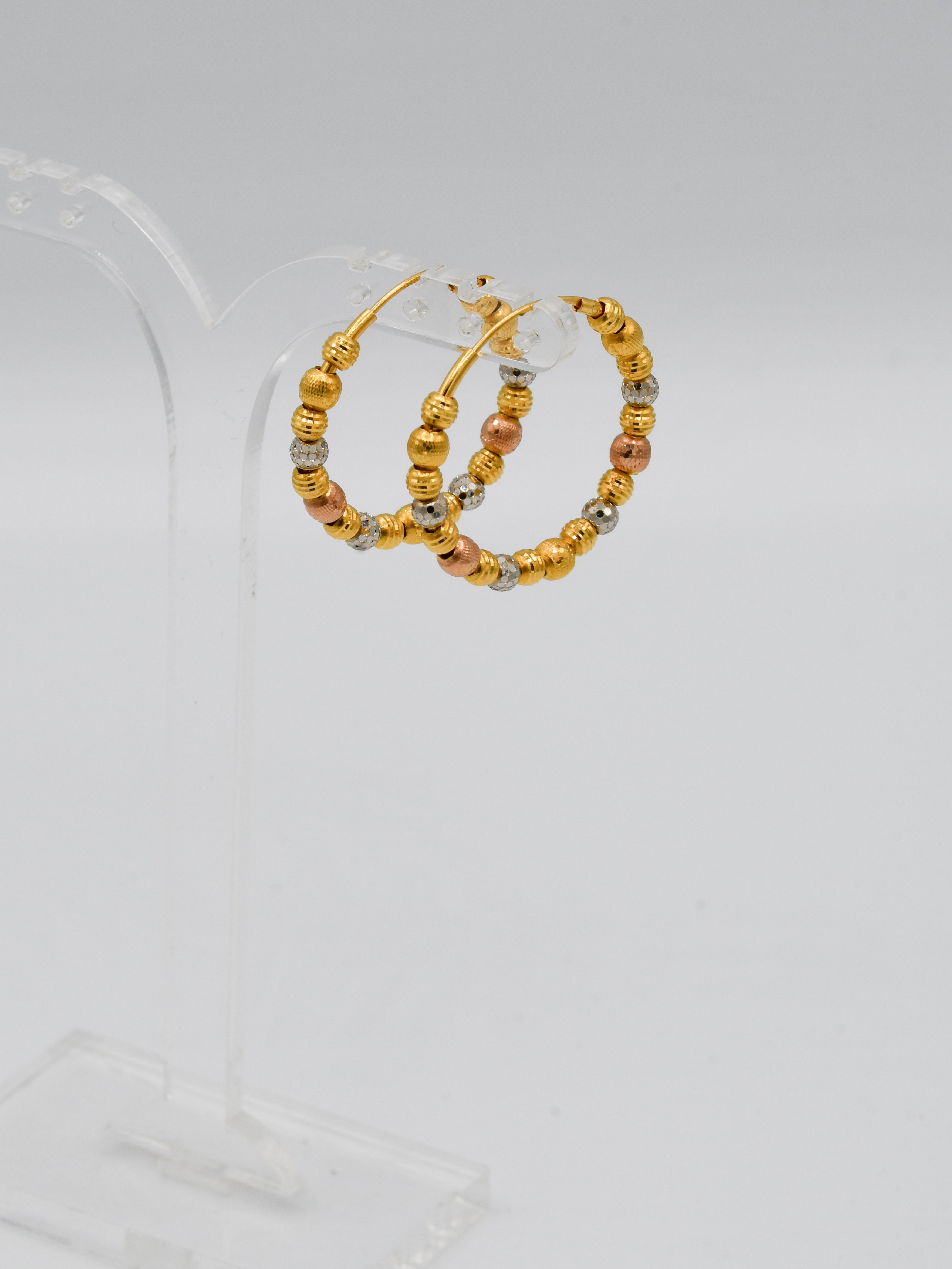 22Ct Gold Rose Gold Two Tone Ball Bali - Roop Darshan