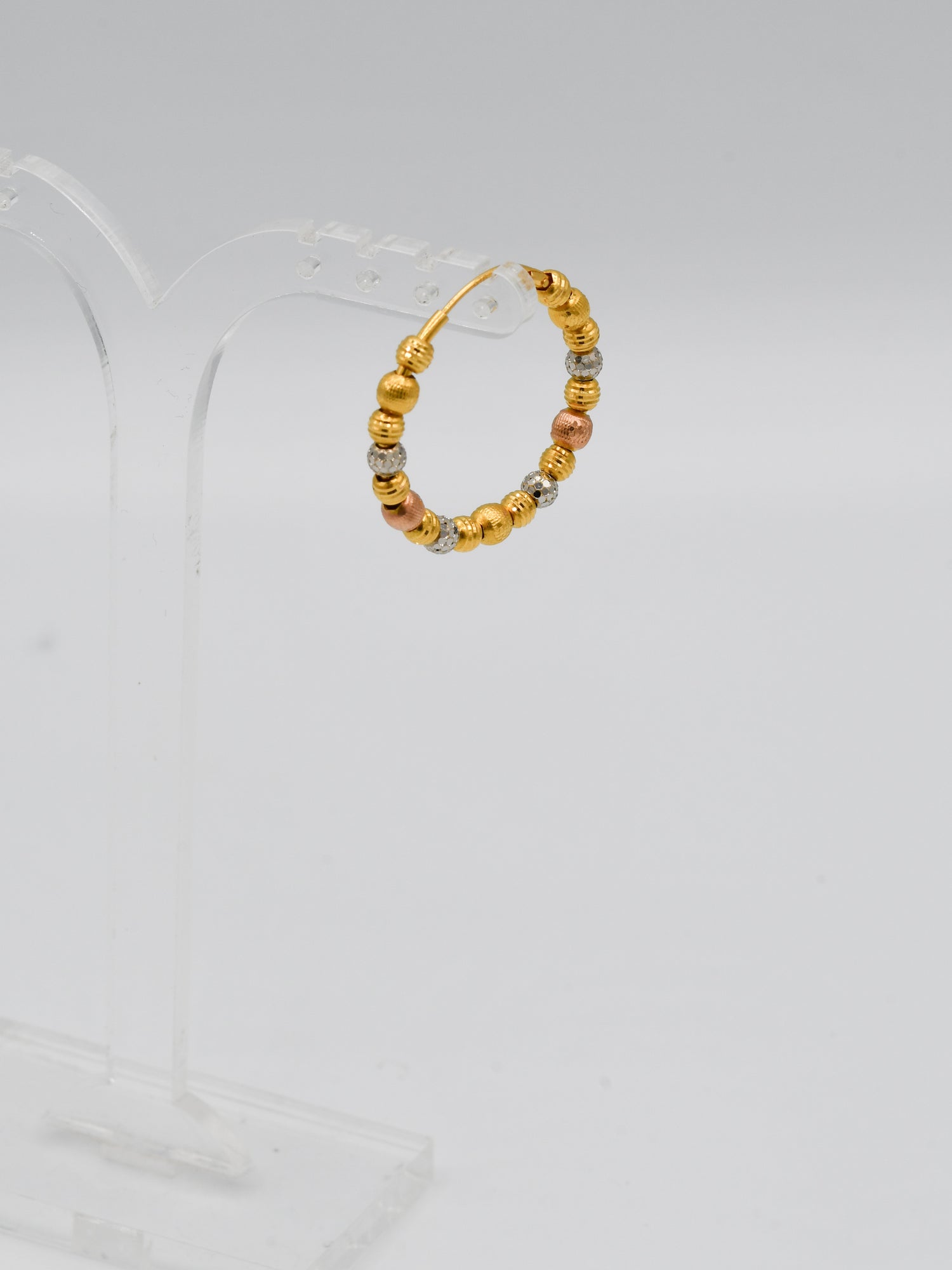 22Ct Gold Rose Gold Two Tone Ball Bali - Roop Darshan