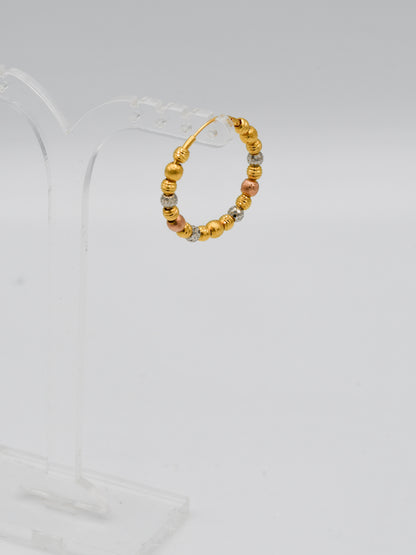 22Ct Gold Rose Gold Two Tone Ball Bali - Roop Darshan