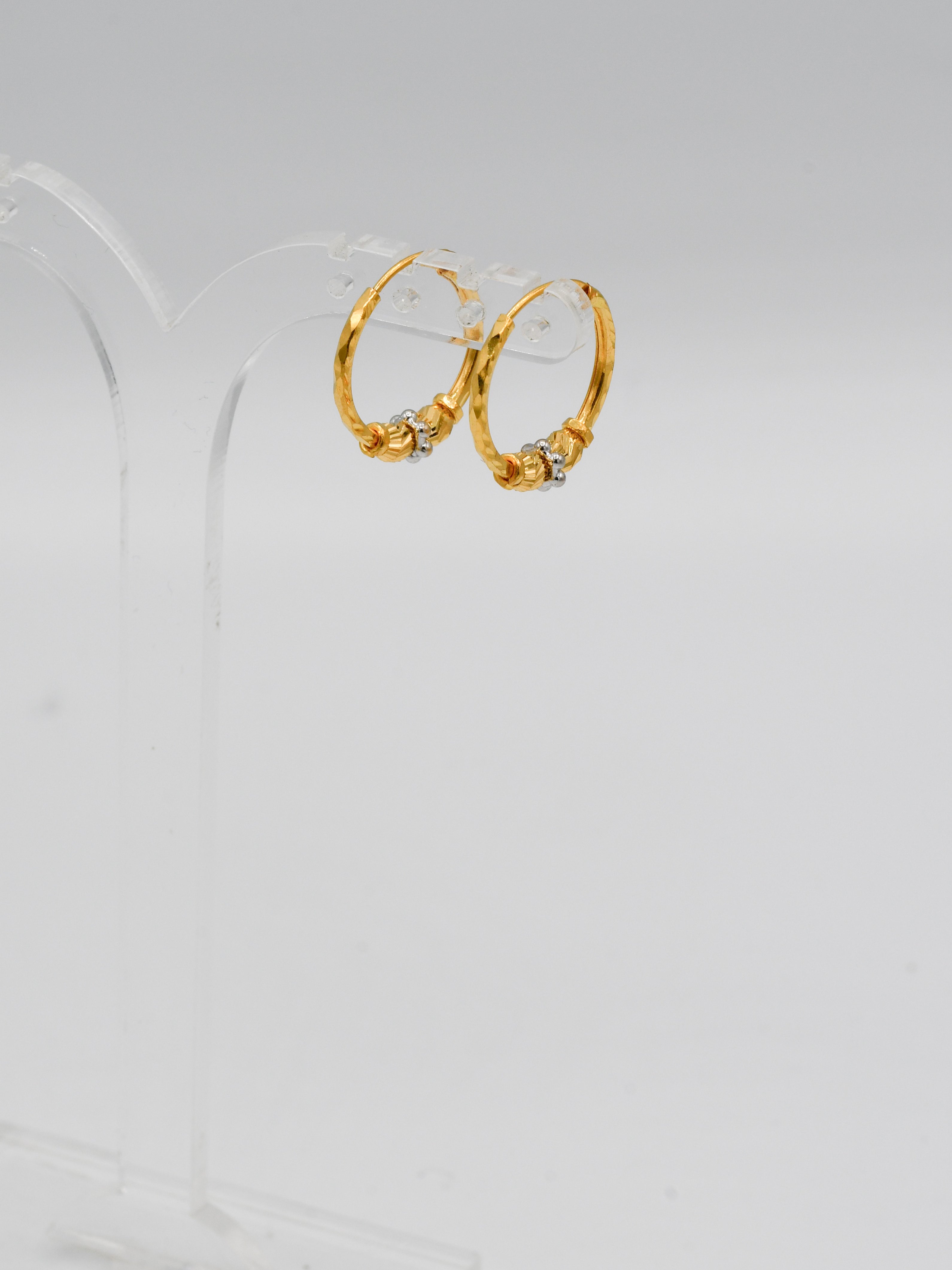 22Ct Gold Two Tone Ball Bali - Roop Darshan