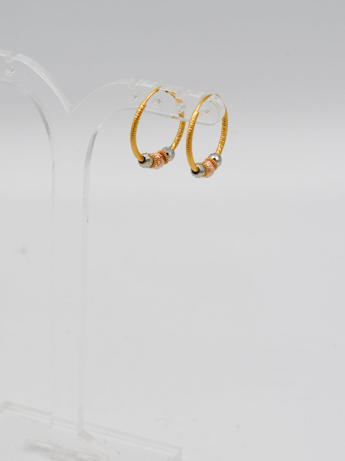 22Ct Gold Two Tone Ball Bali - Roop Darshan