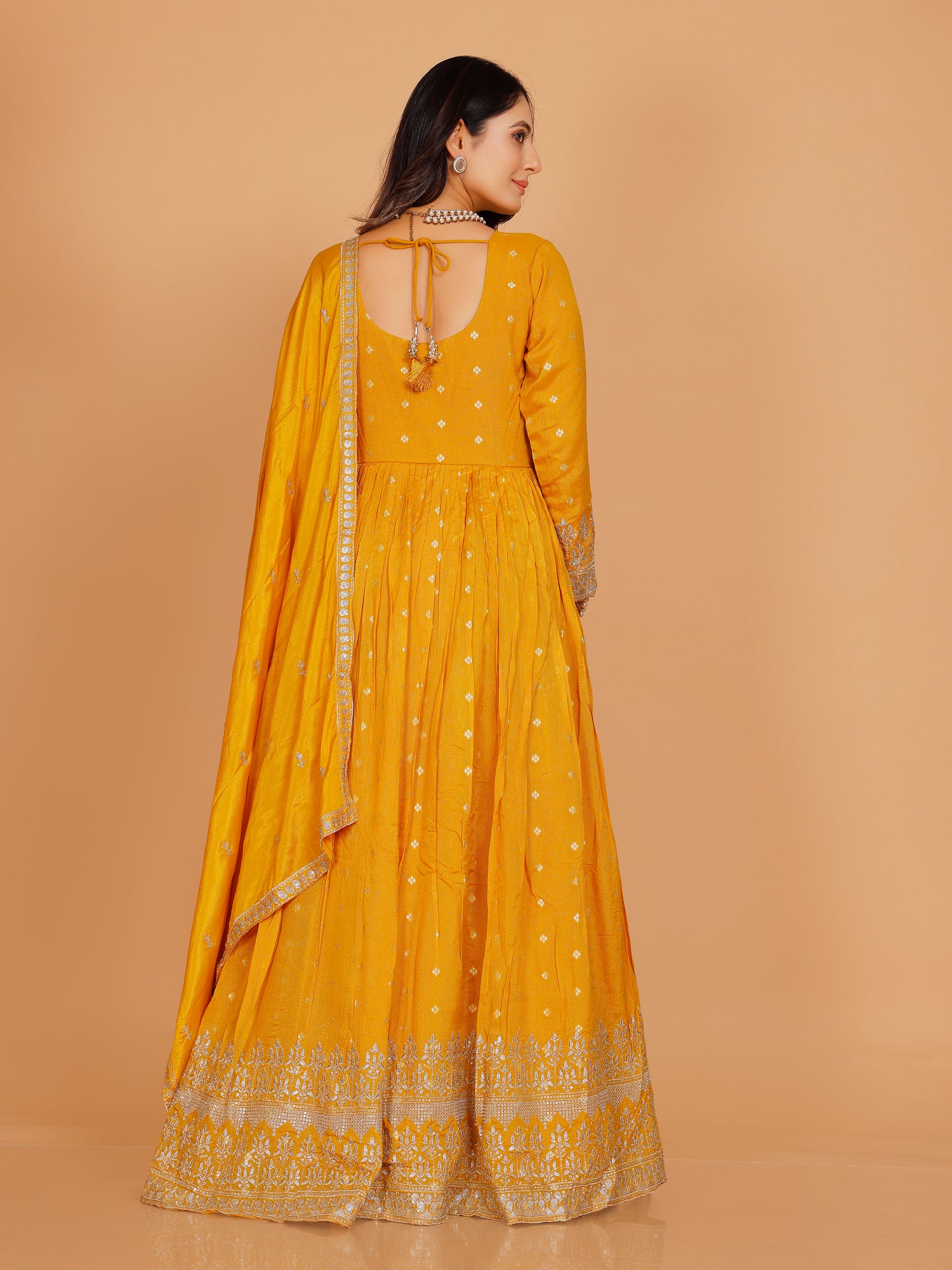 Tanisha Gown With Dupatta - Roop Darshan