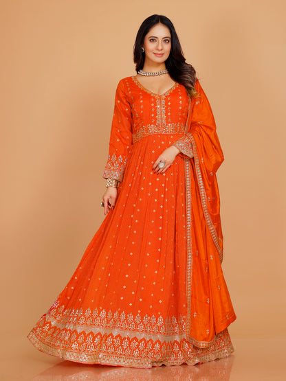 Tanisha Gown With Dupatta - Roop Darshan