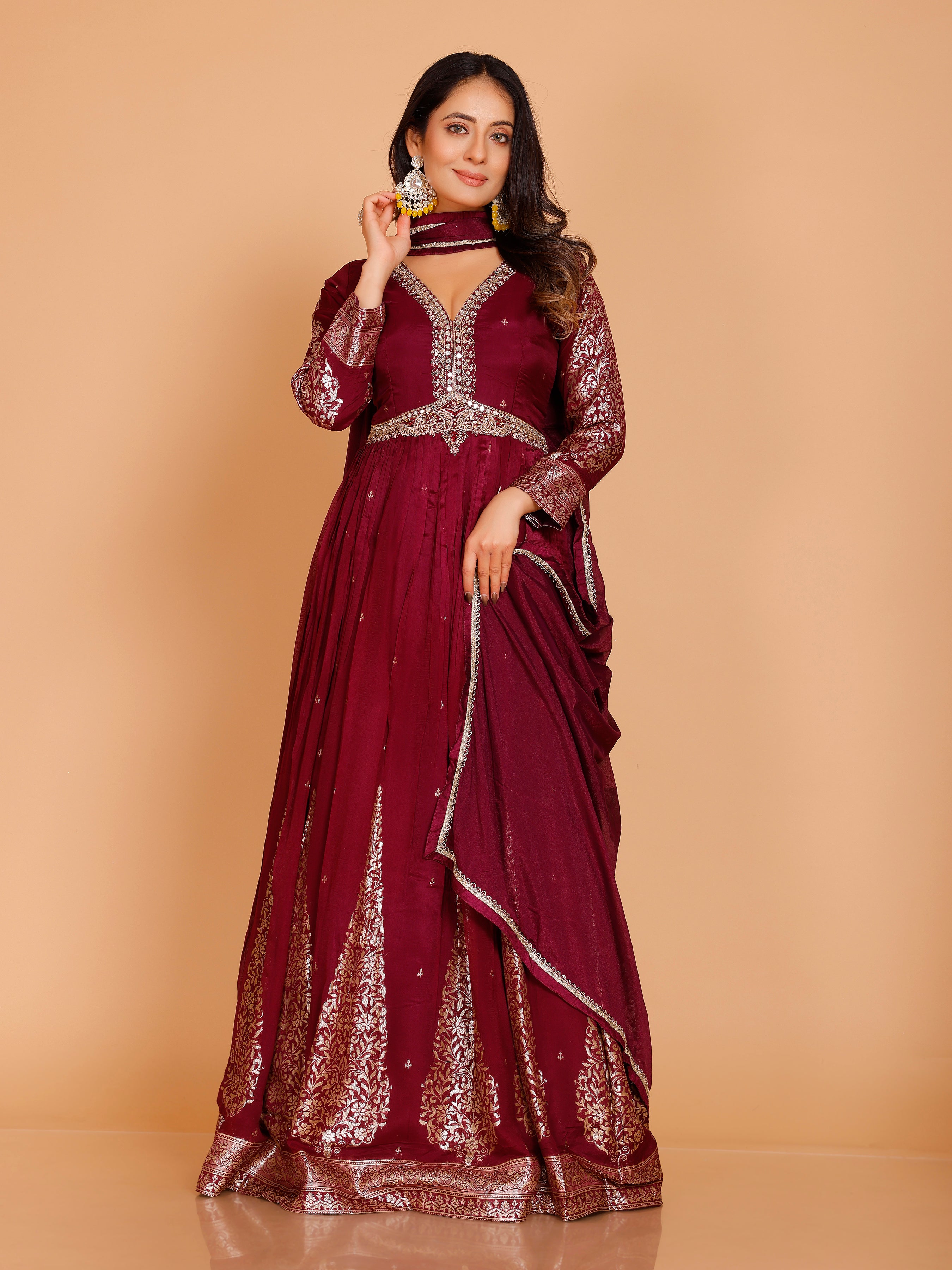 Myra Gown With Dupatta - Roop Darshan