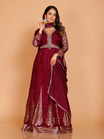 Myra Gown With Dupatta - Roop Darshan