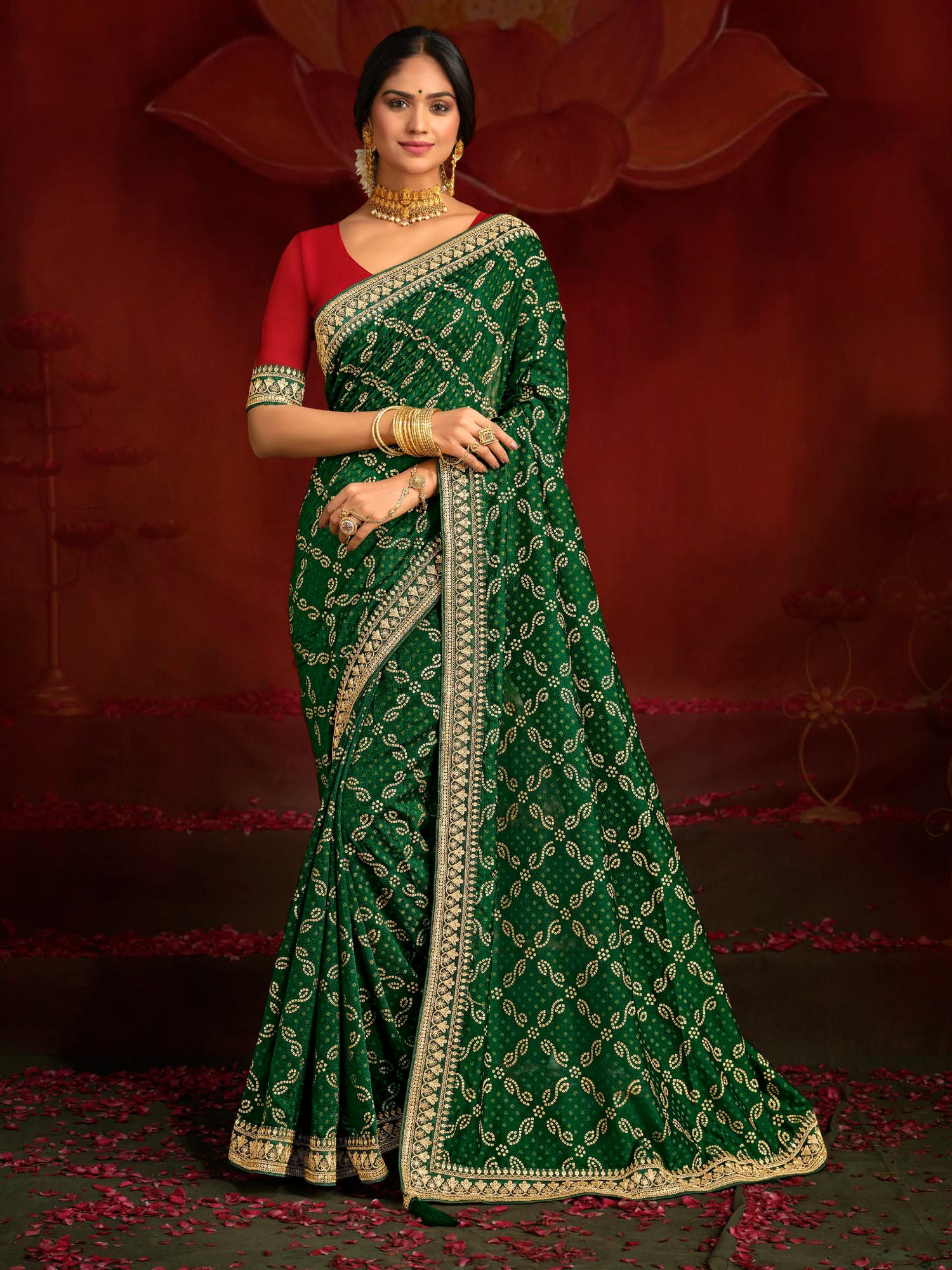 Priyanka Choli Saree - Roop Darshan