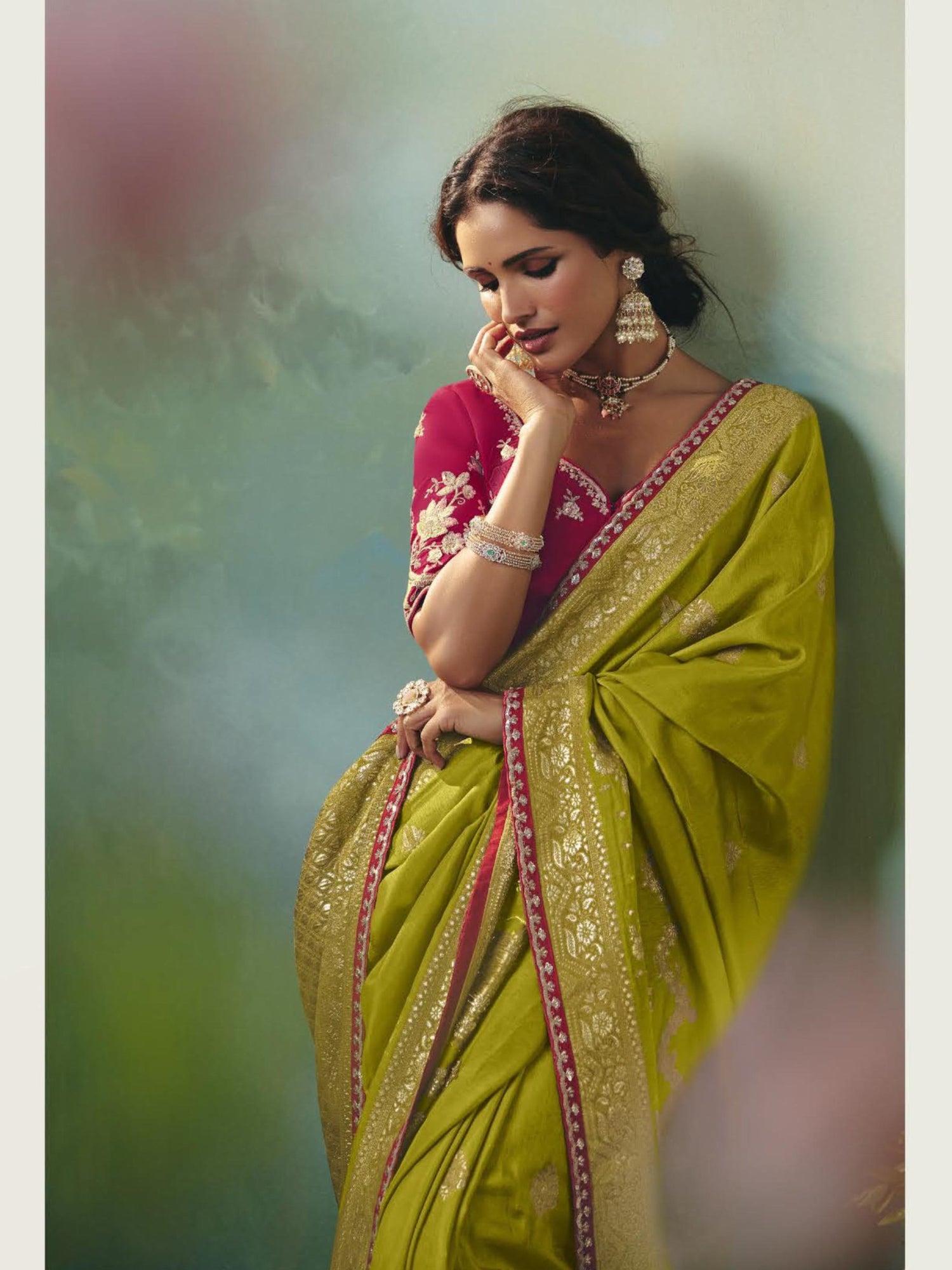 Vanya Silk Zari EmbroideryWork Border Saree - Roop Darshan