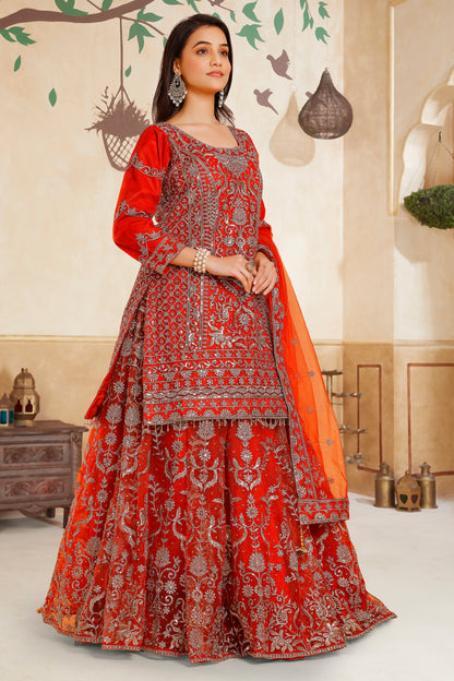 Zakia Long Top Lehenga