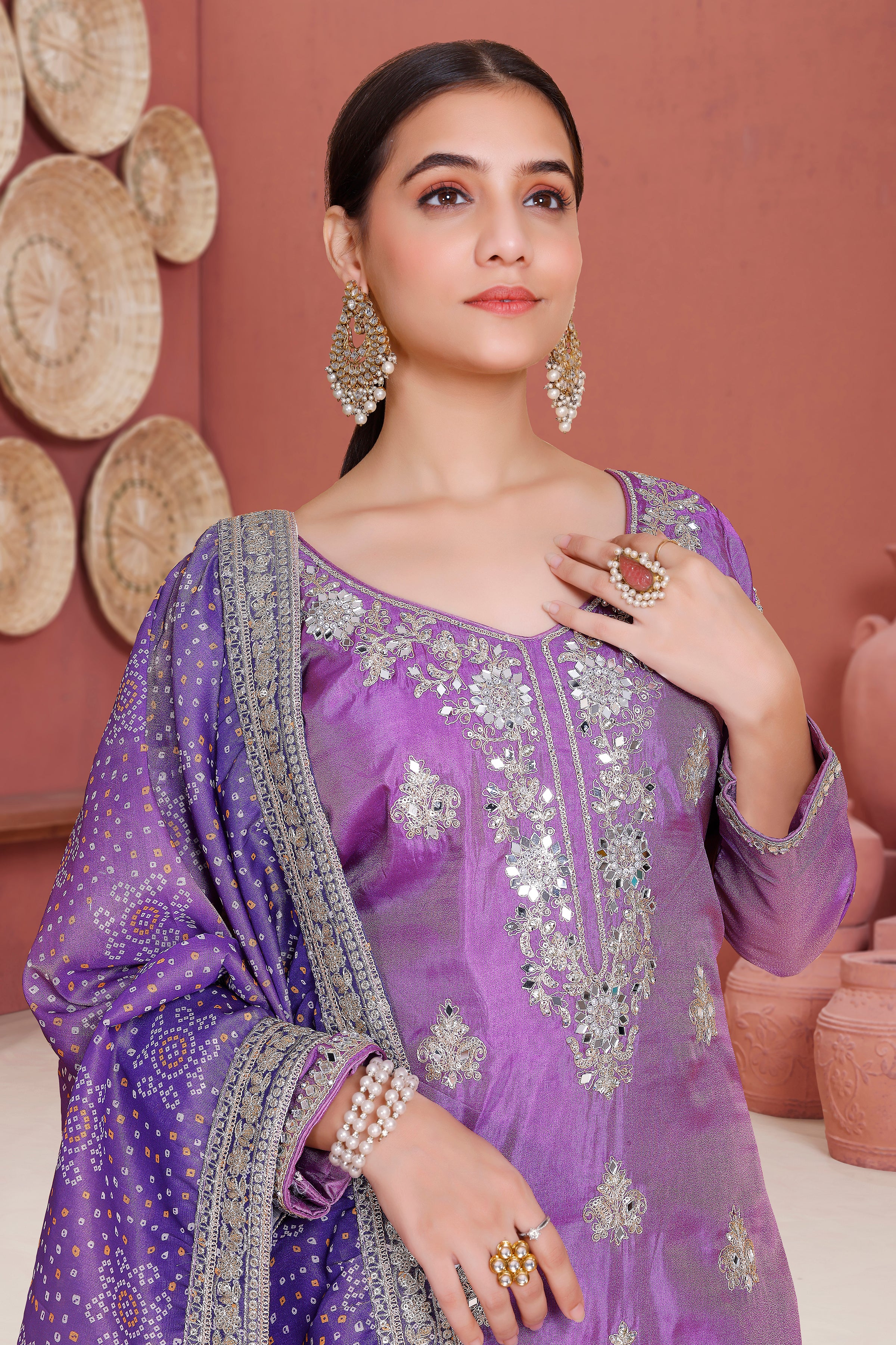 Vina Palazzo Suit - Roop Darshan