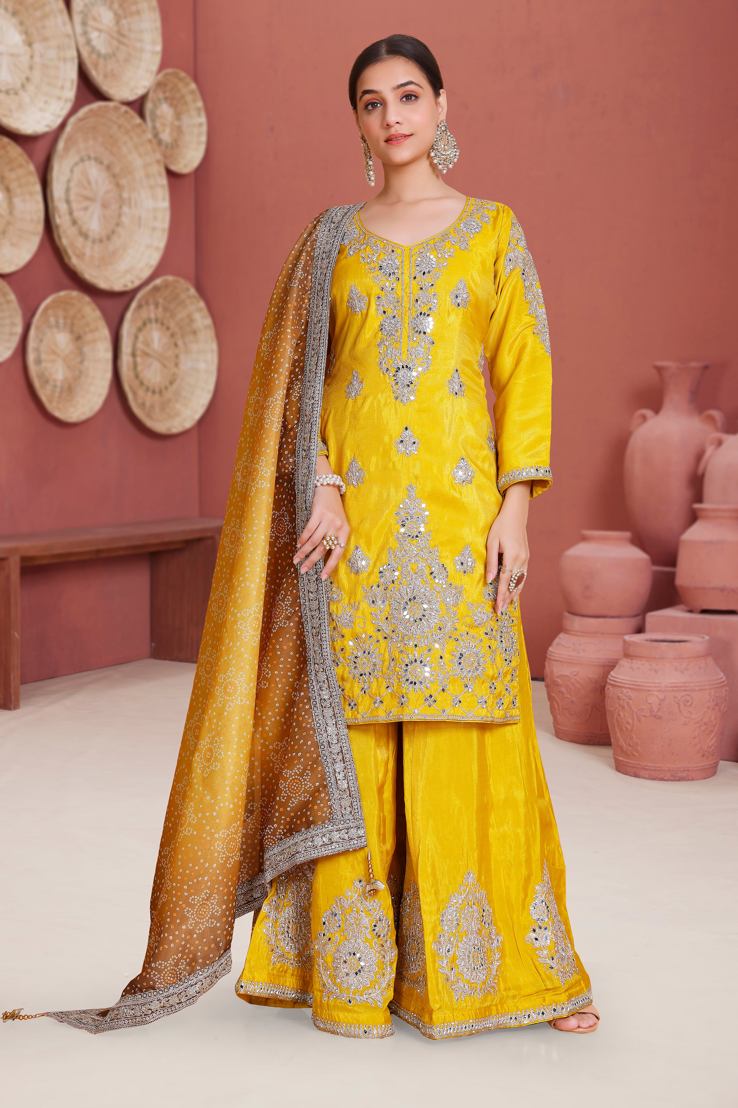 Vina Palazzo Suit - Roop Darshan