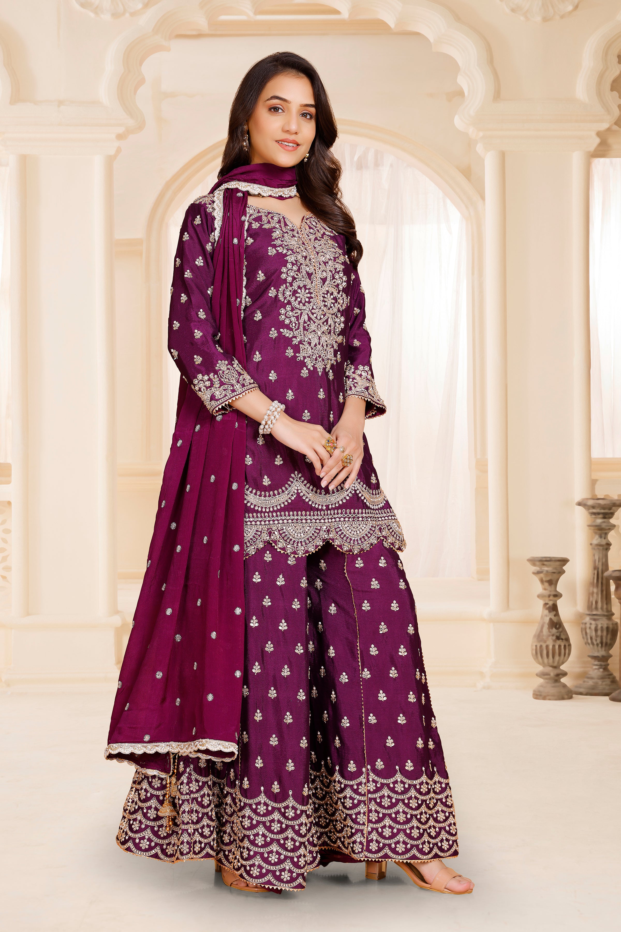 Yami Palazzo Suit - Roop Darshan