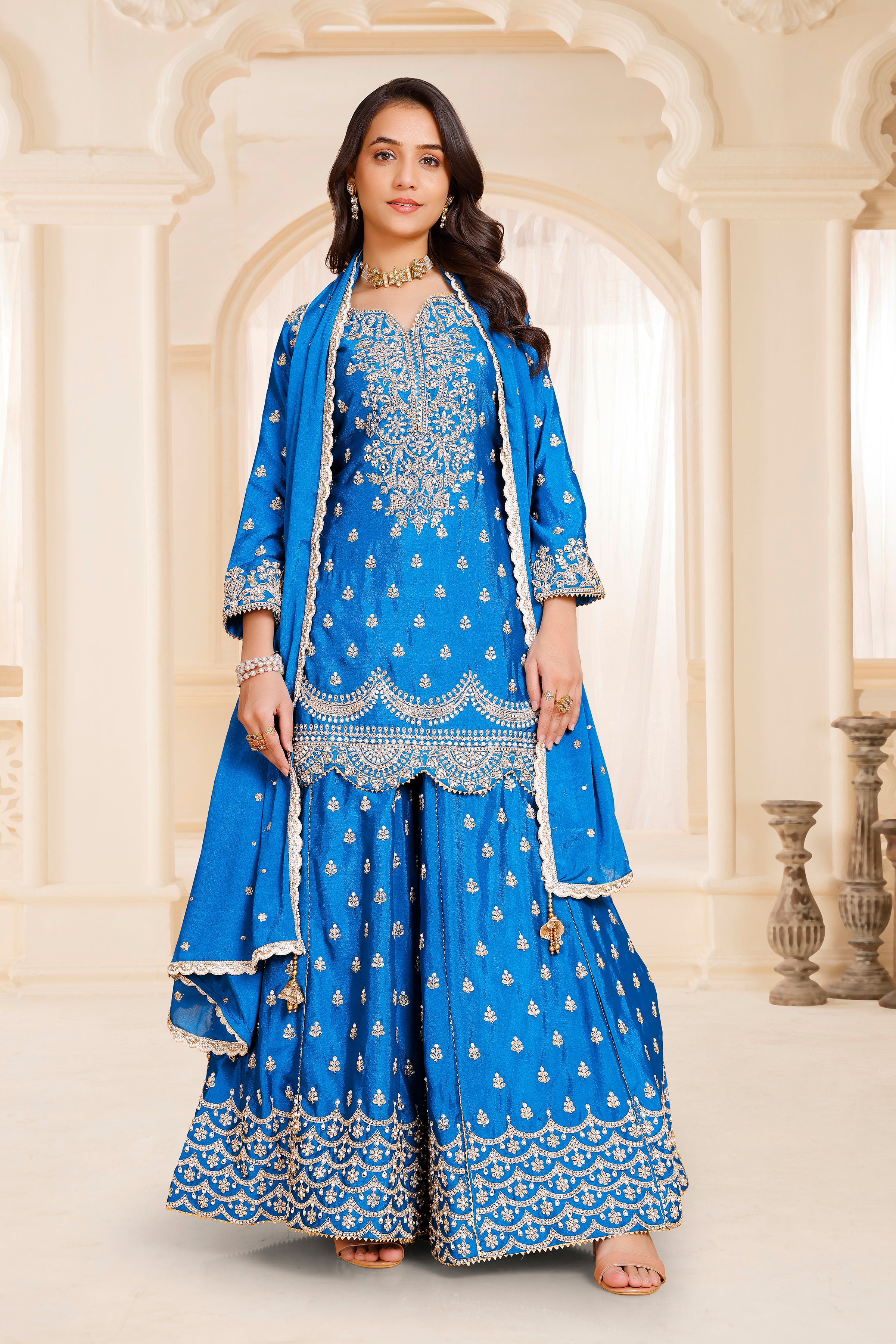 Yami Palazzo Suit - Roop Darshan