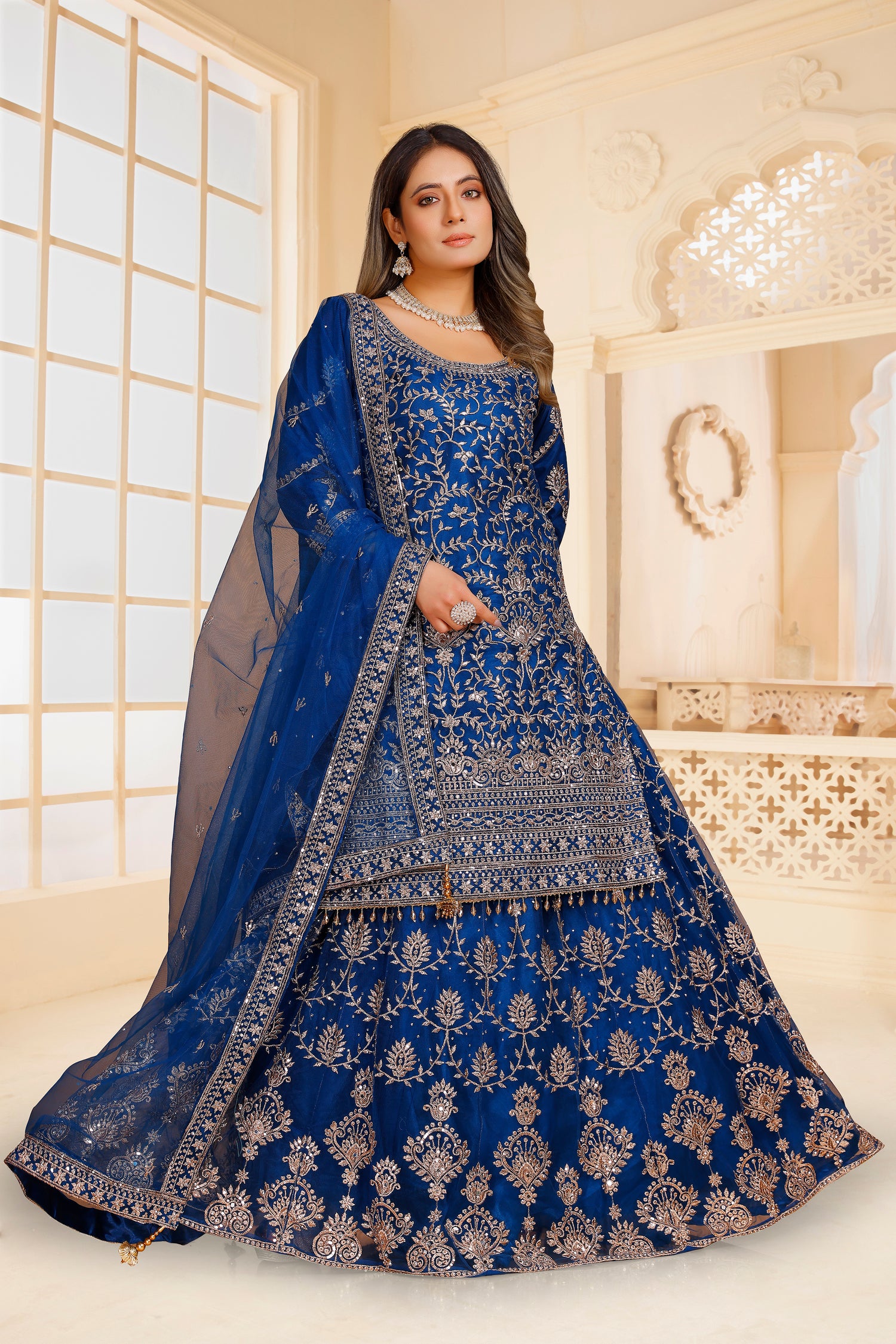 Sarina Long Top Lehenga