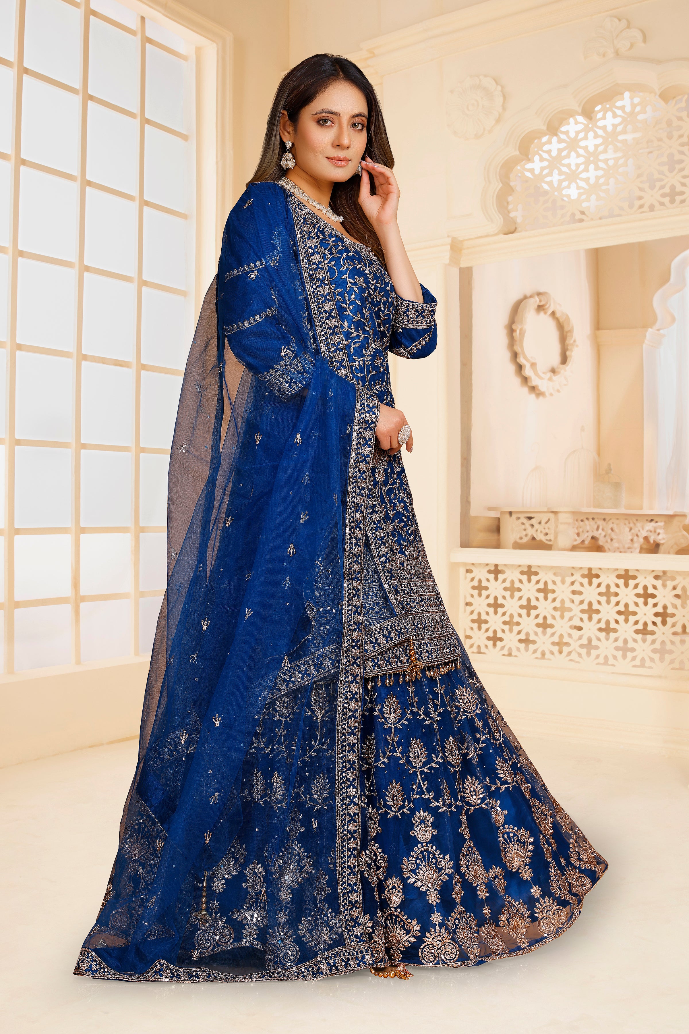 Sarina Long Top Lehenga - Roop Darshan