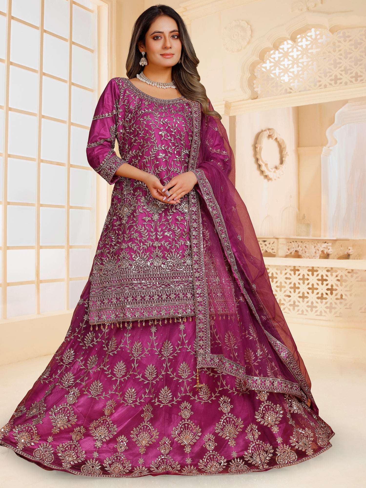 Sarina Long Top Lehenga