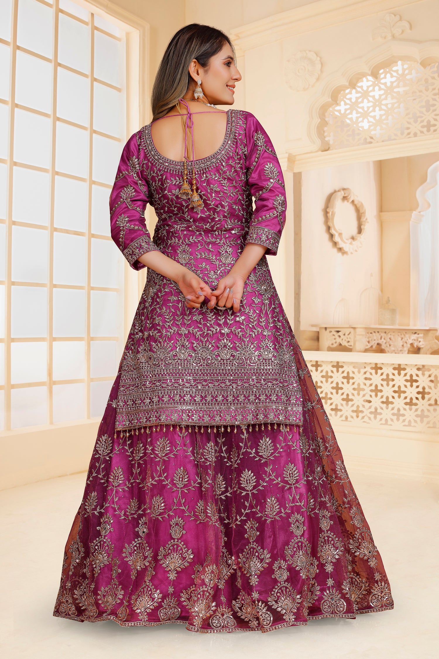 Sarina Long Top Lehenga