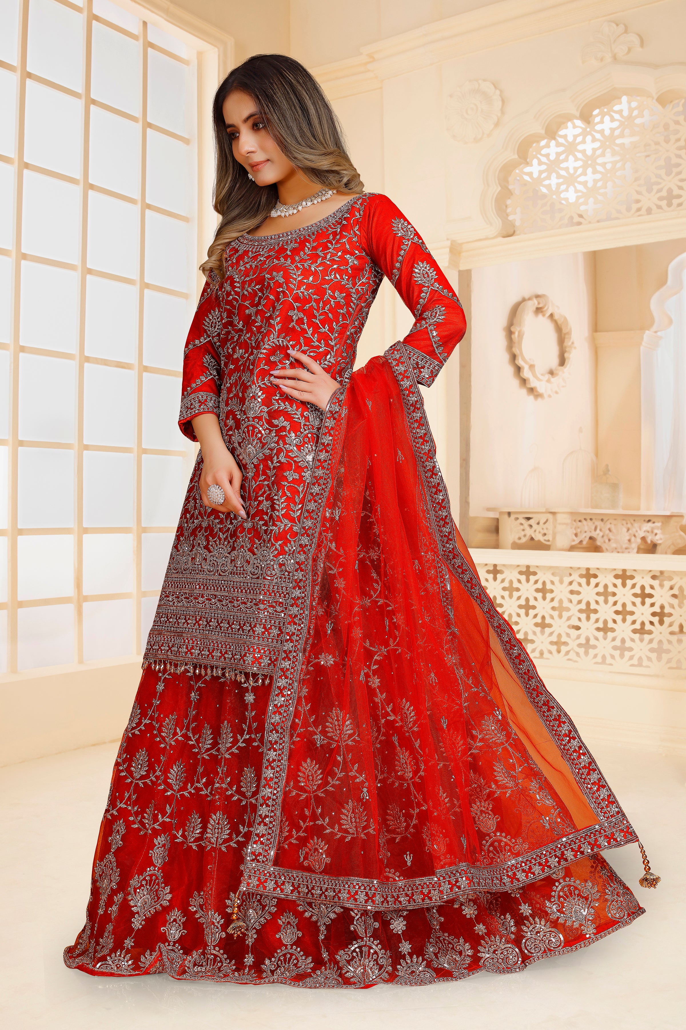 Sarina Long Top Lehenga - Roop Darshan