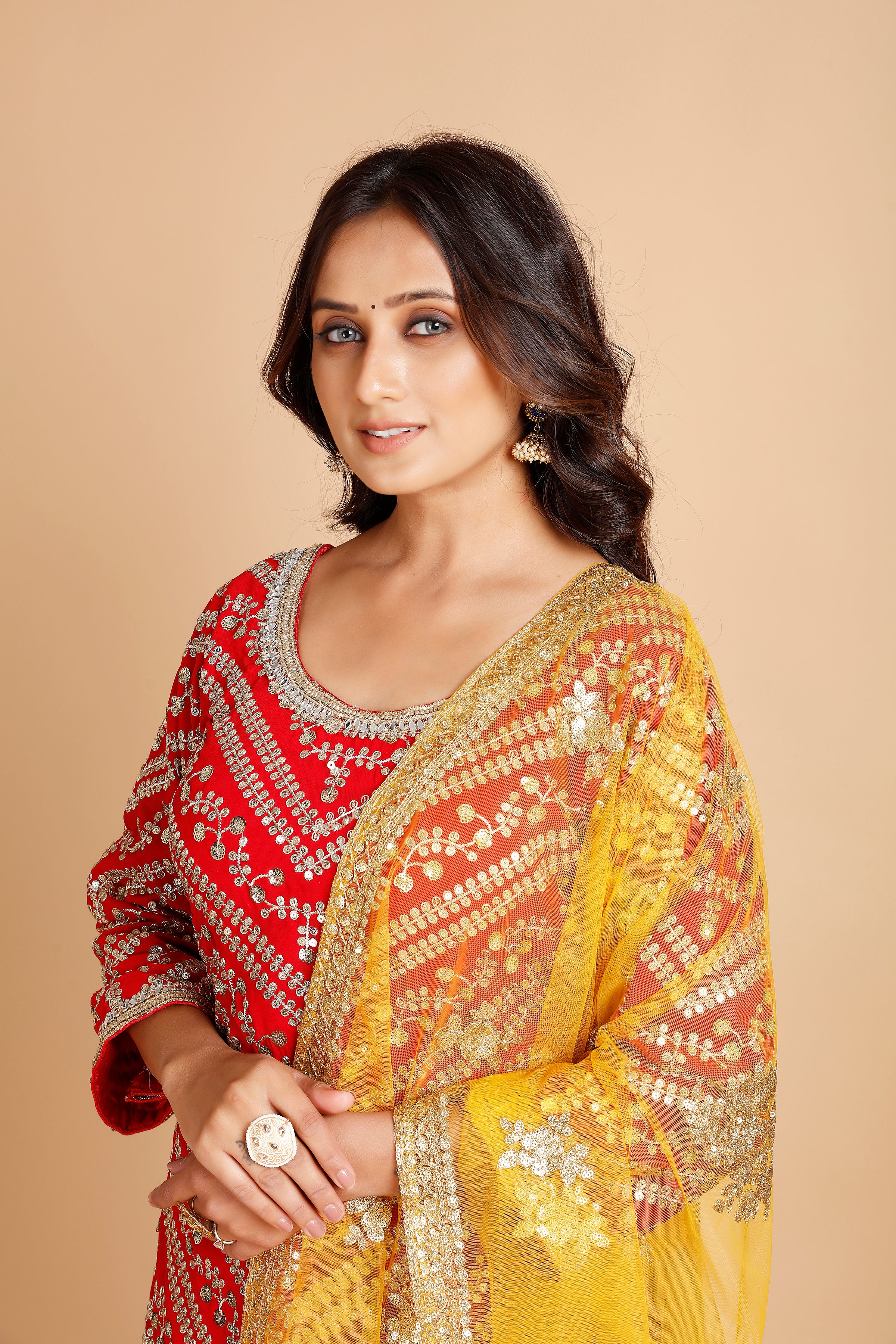 Sweta Patiyala Suit - Roop Darshan