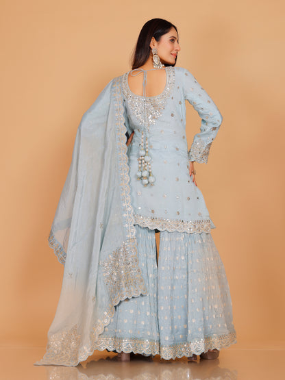 Tanisha Palazzo Suit - Roop Darshan