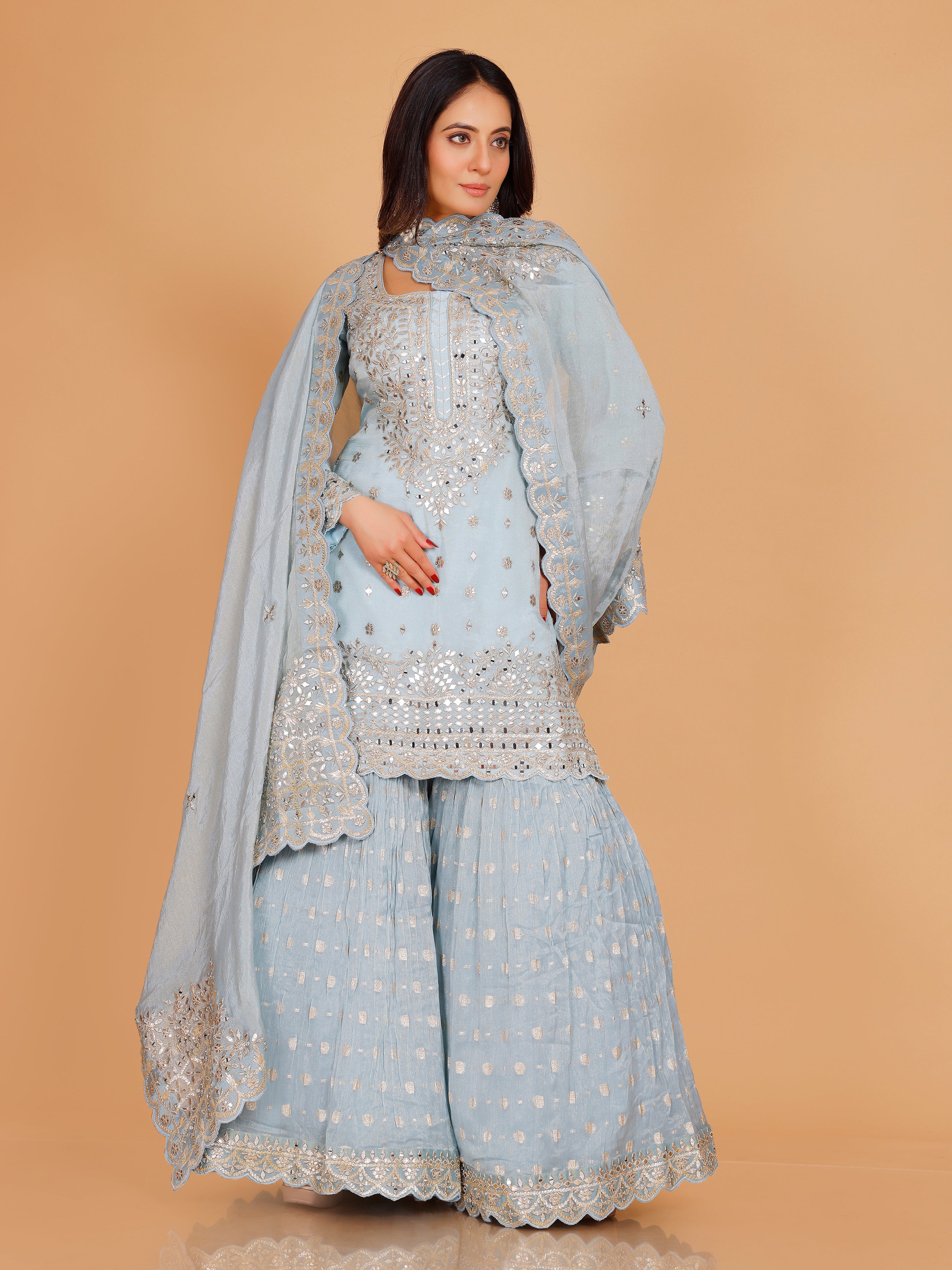 Tanisha Palazzo Suit - Roop Darshan