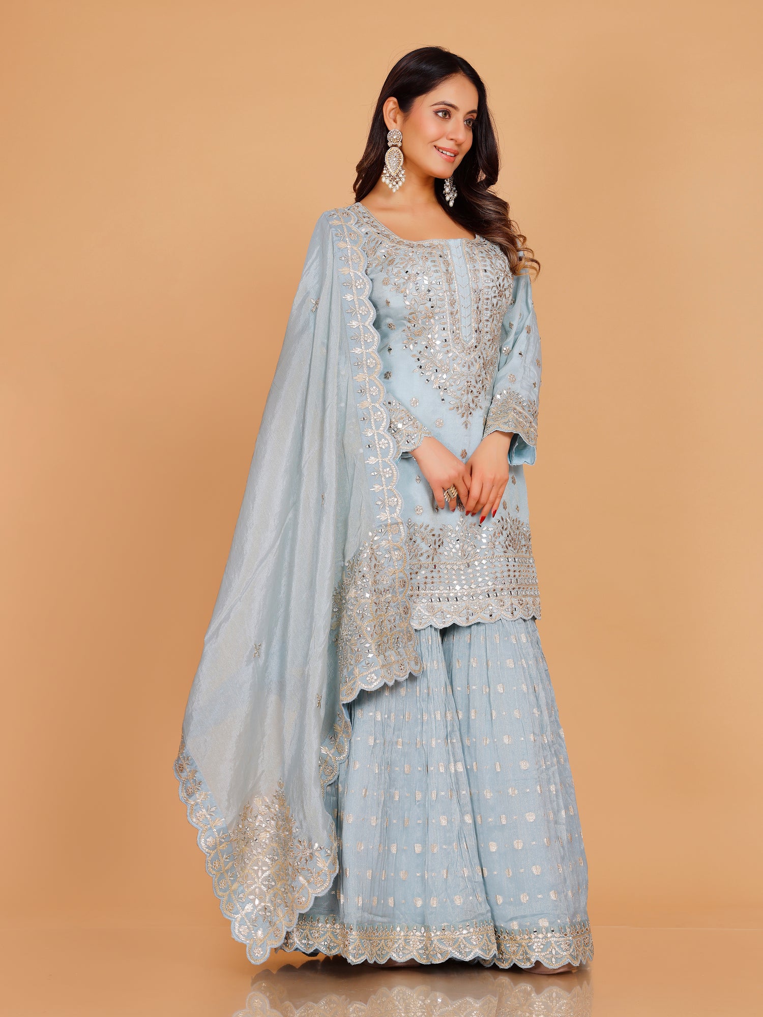 Tanisha Palazzo Suit - Roop Darshan