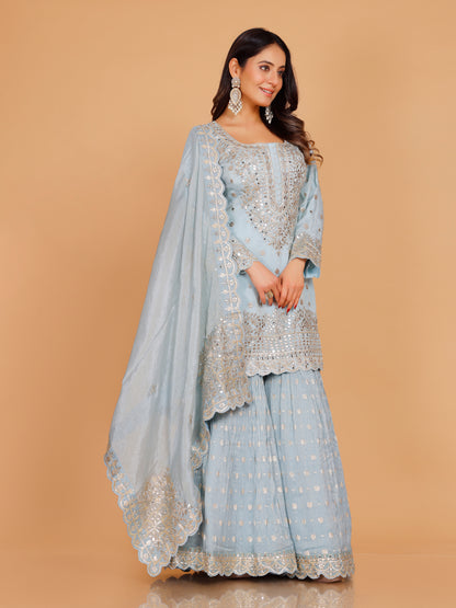 Tanisha Palazzo Suit - Roop Darshan