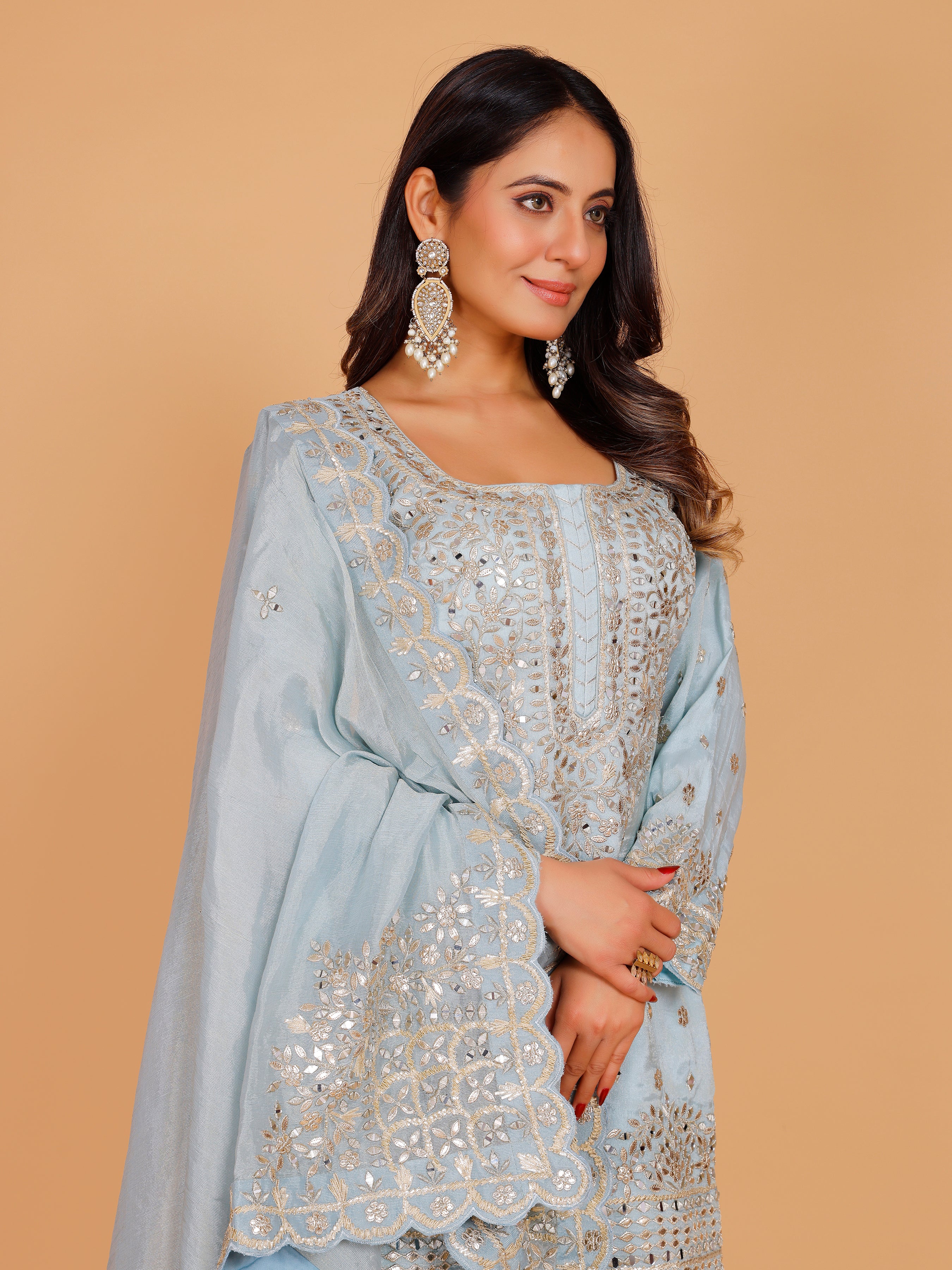 Tanisha Palazzo Suit - Roop Darshan