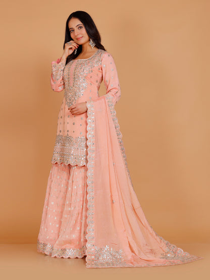 Tanisha Palazzo Suit - Roop Darshan