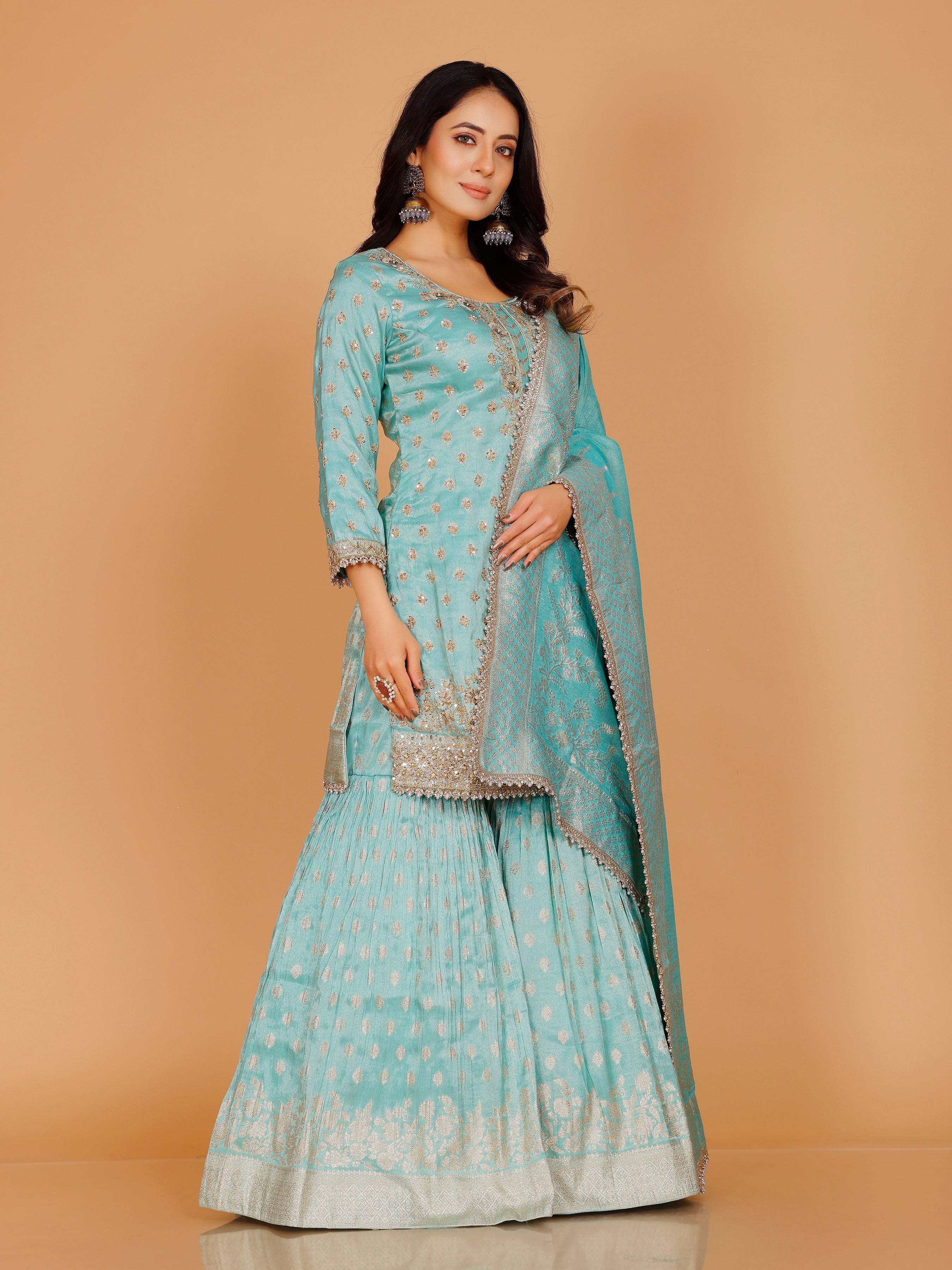 Amaira Sharara Suit - Roop Darshan