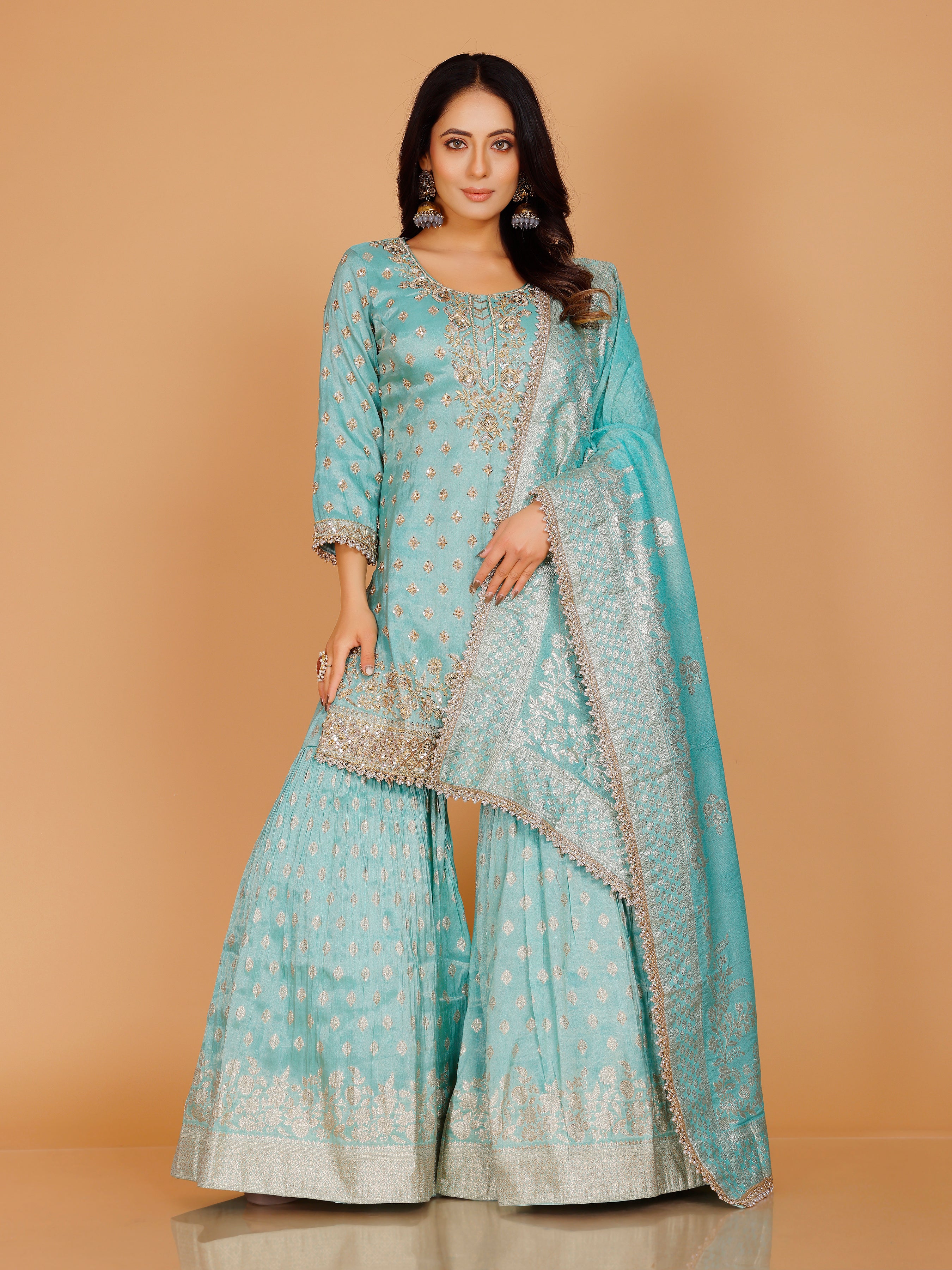 Amaira Sharara Suit - Roop Darshan