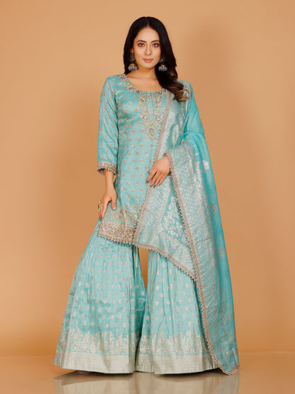 Amaira Sharara Suit - Roop Darshan