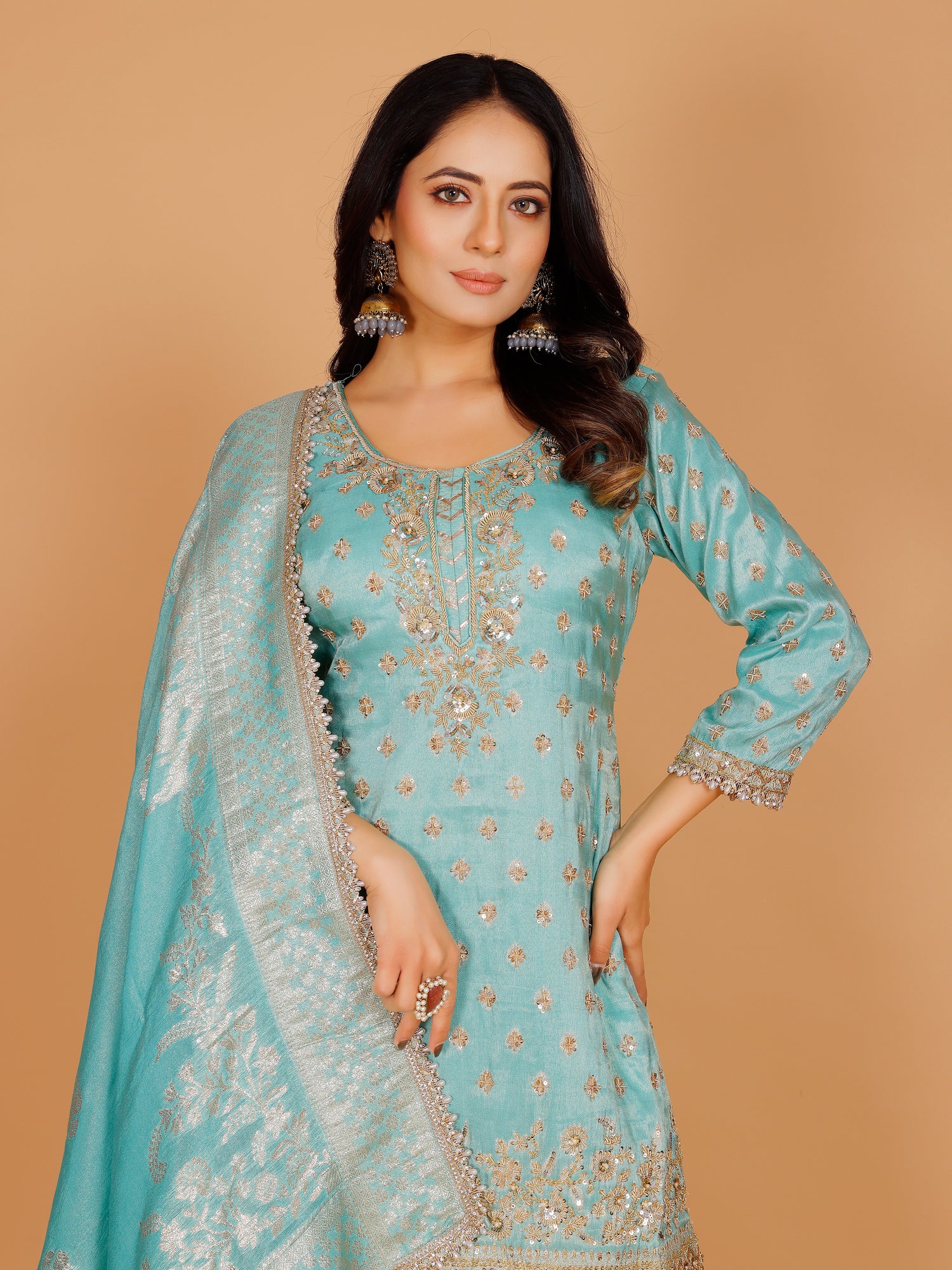 Amaira Sharara Suit - Roop Darshan