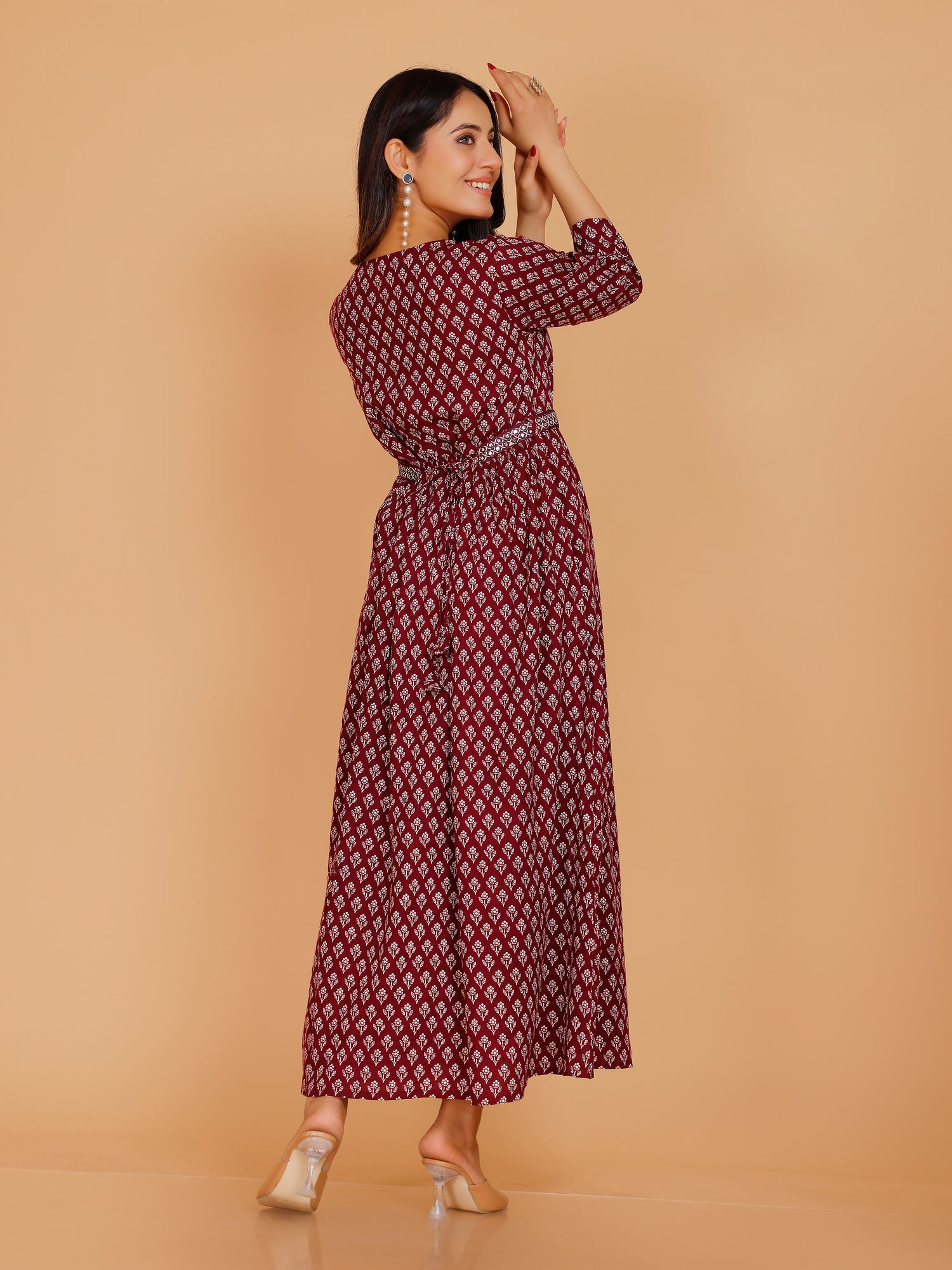 Vamika Ladies Cotton Printed Flair Kurti - Roop Darshan