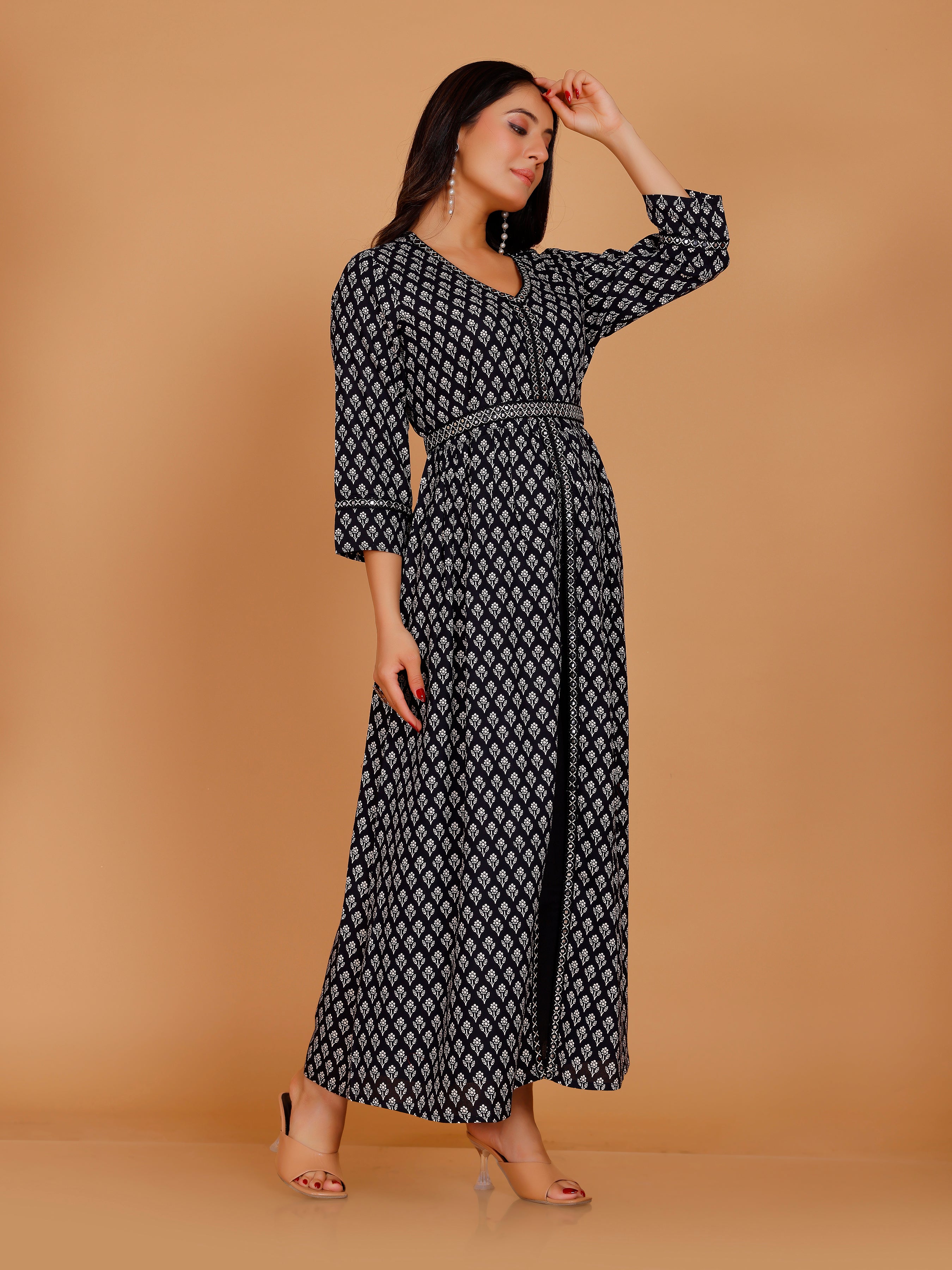 Vamika Ladies Cotton Printed Flair Kurti - Roop Darshan