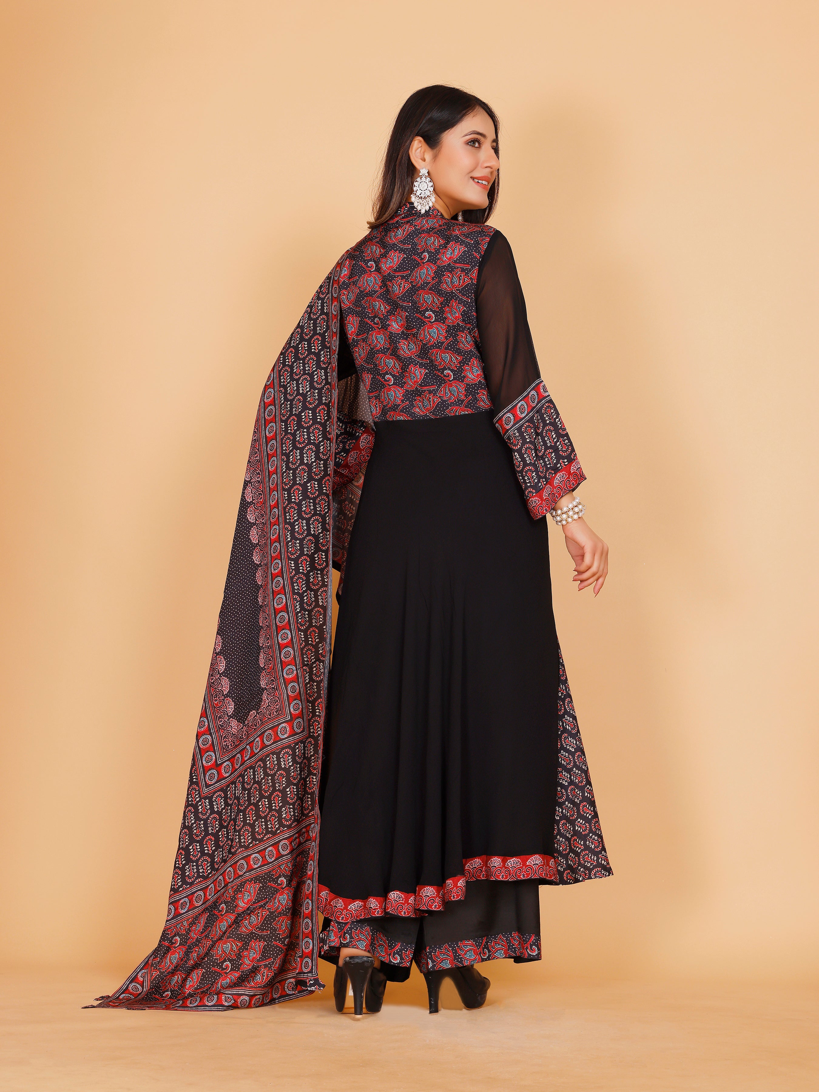 Nargis Palazzo Suit - Roop Darshan