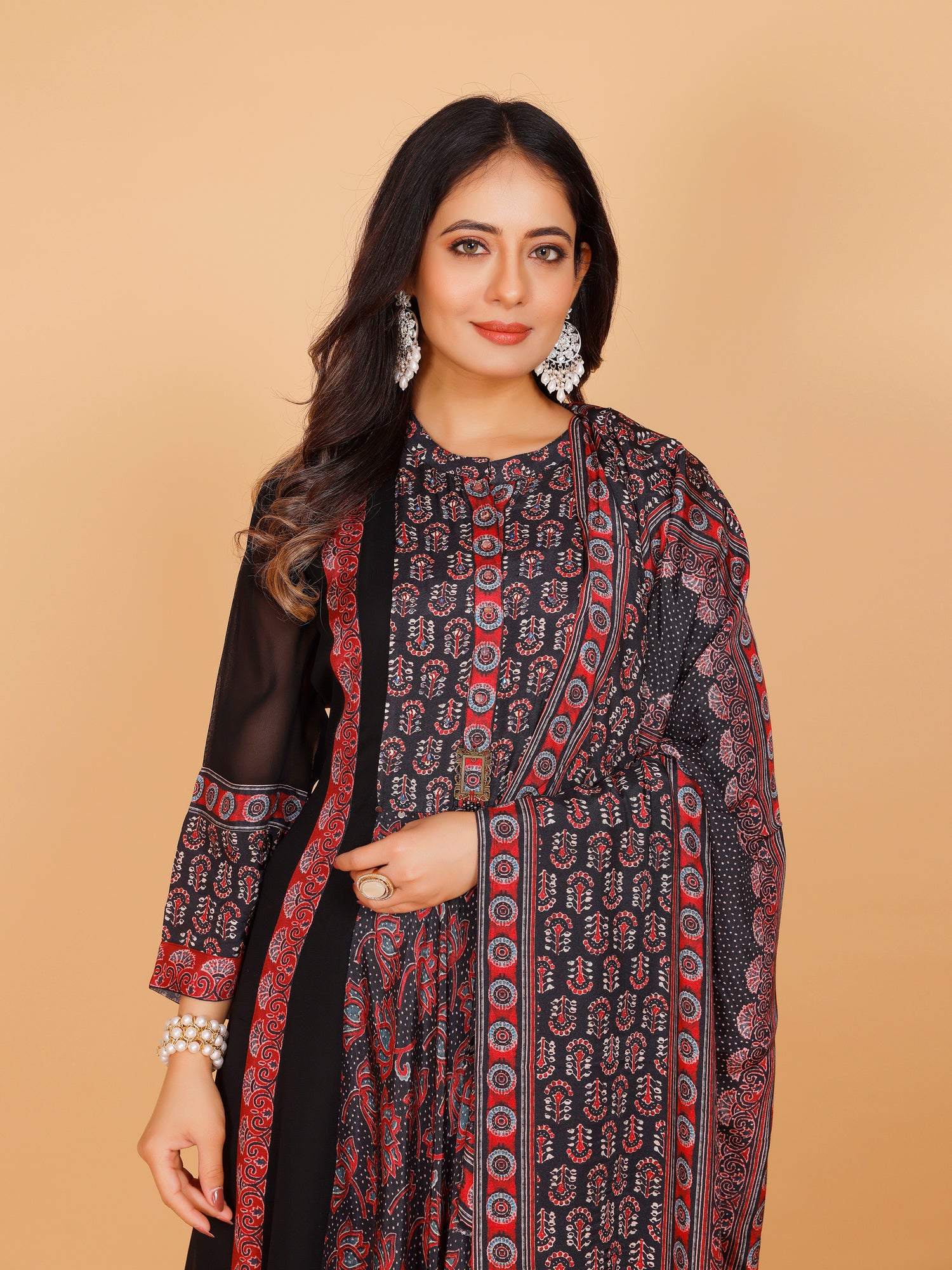 Nargis Palazzo Suit - Roop Darshan