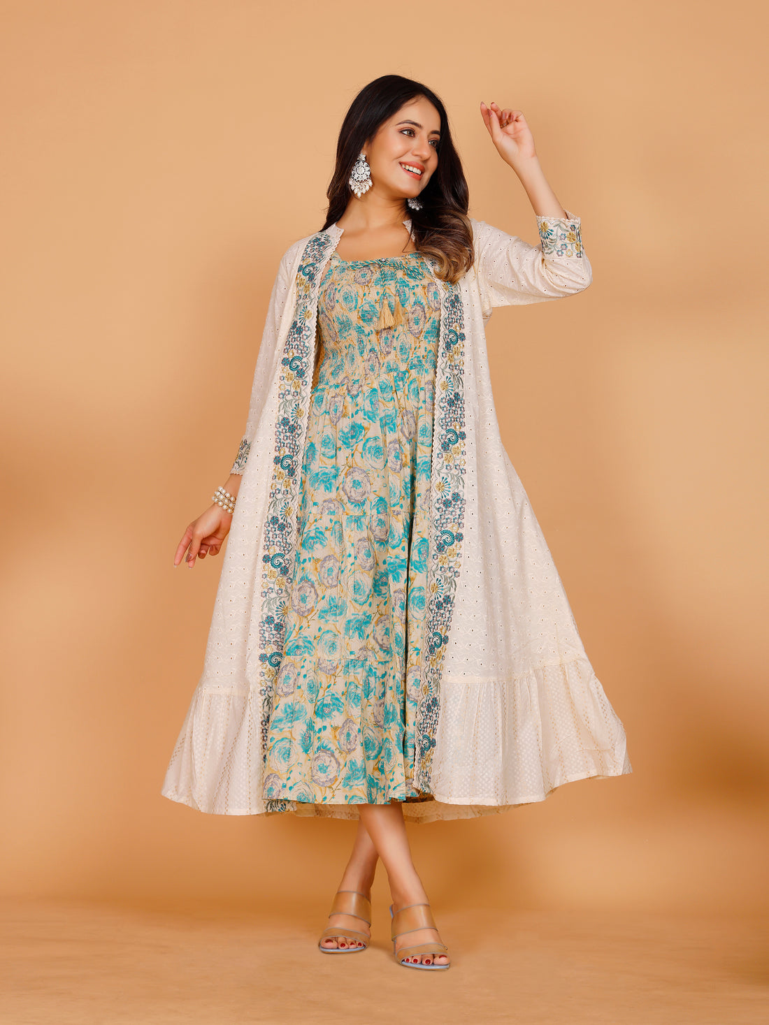 Razi Kurti With Jacket - Roop Darshan
