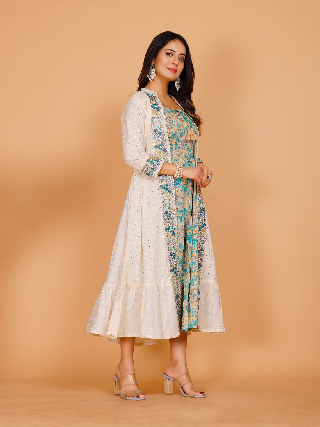 Razi Kurti With Jacket - Roop Darshan