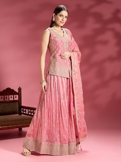 Akshra Organza Palazzo Suit