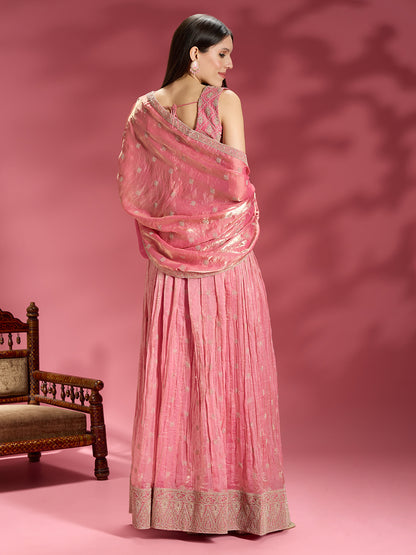 Akshra Organza Palazzo Suit