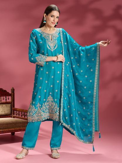 Amina Organza Kamiz &amp; Pant