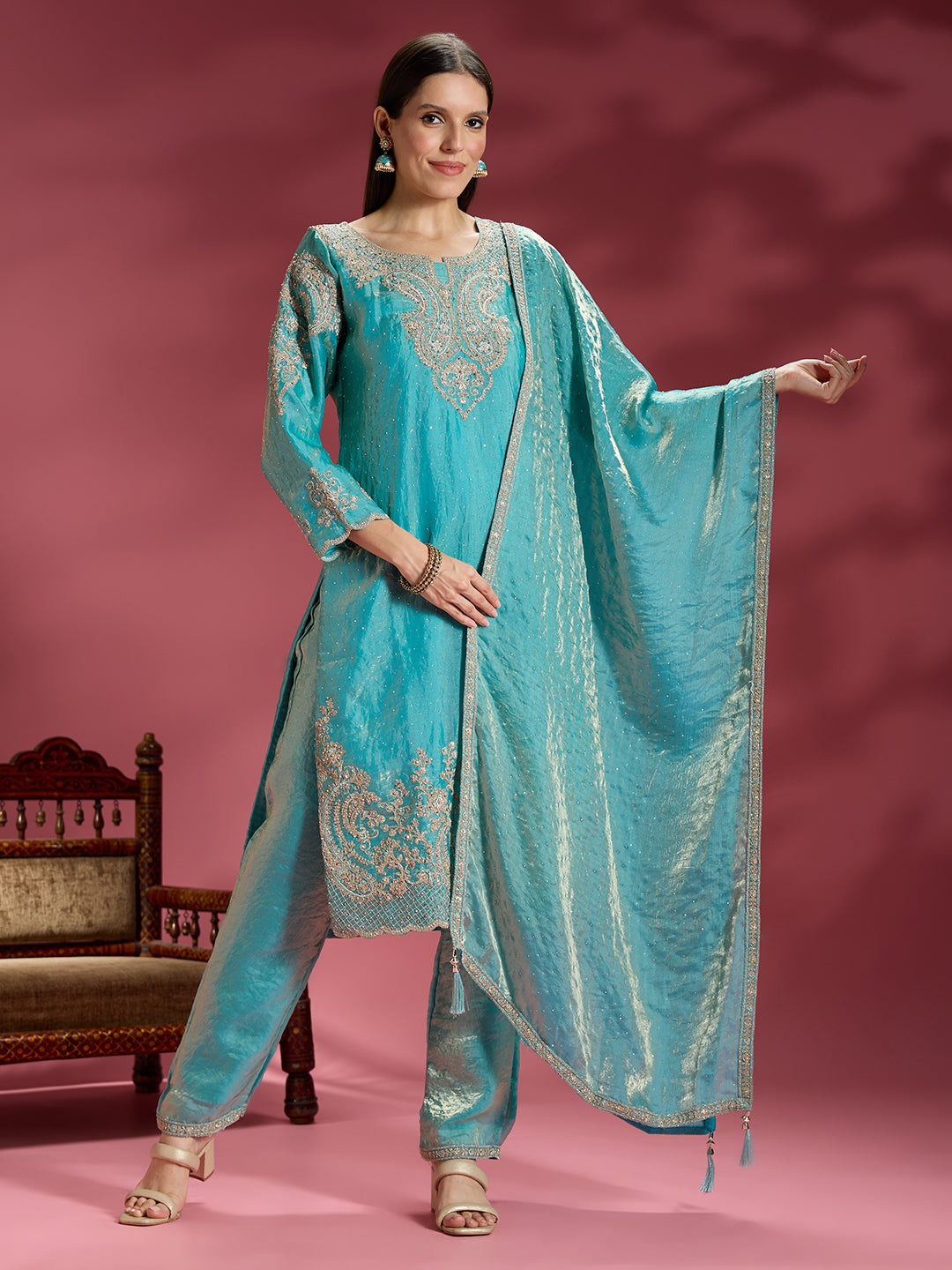Aarna Organza Kamiz &amp; Pant