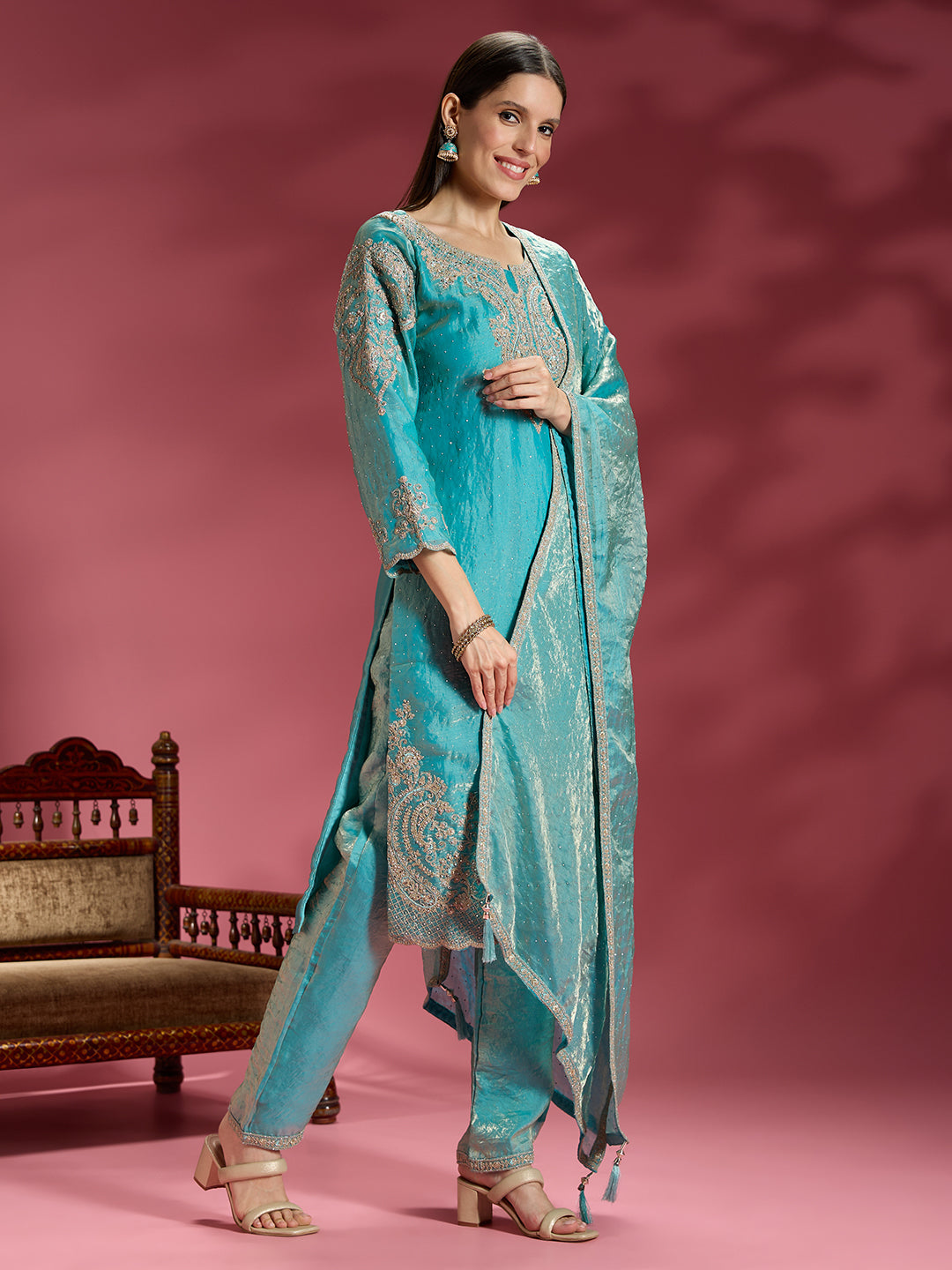 Aarna Organza Kamiz &amp; Pant