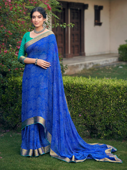 Tanvi Bandhani Saree